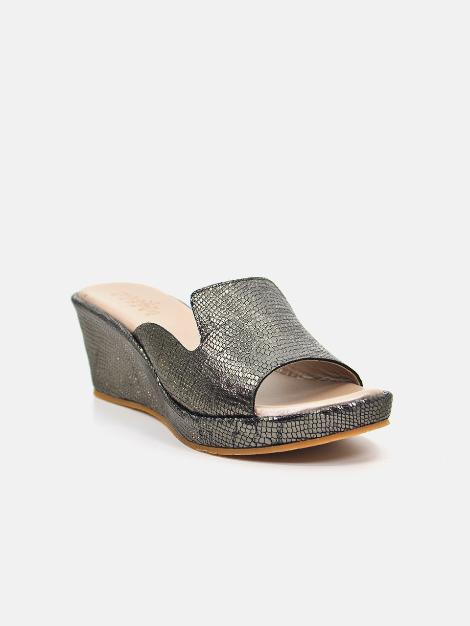 Michelle Morgan MM-300 Women's Wedge Sandals #color_Green
