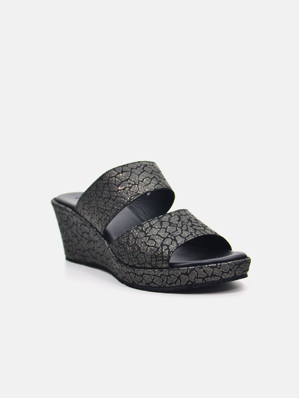 Michelle Morgan MM-302 Women's Wedge Sandals #color_Gray