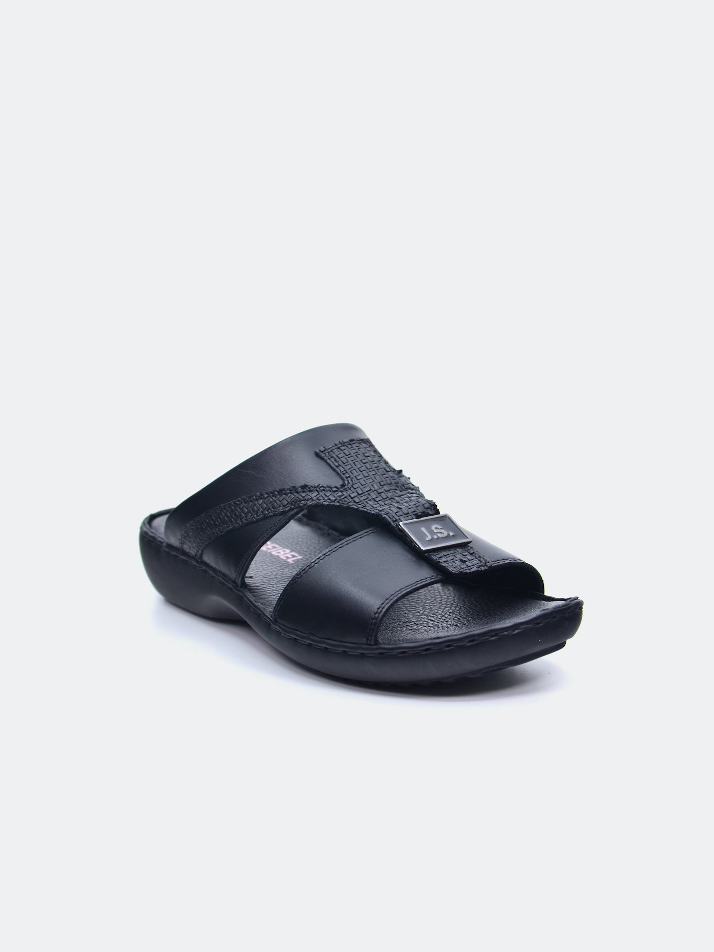 Josef Seibel Men's Slider Sandals #color_Black