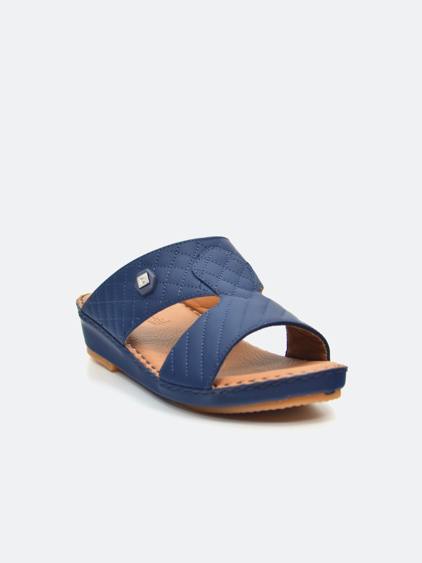 Barjeel Uno B-04 Men's Arabic Sandals #color_Navy