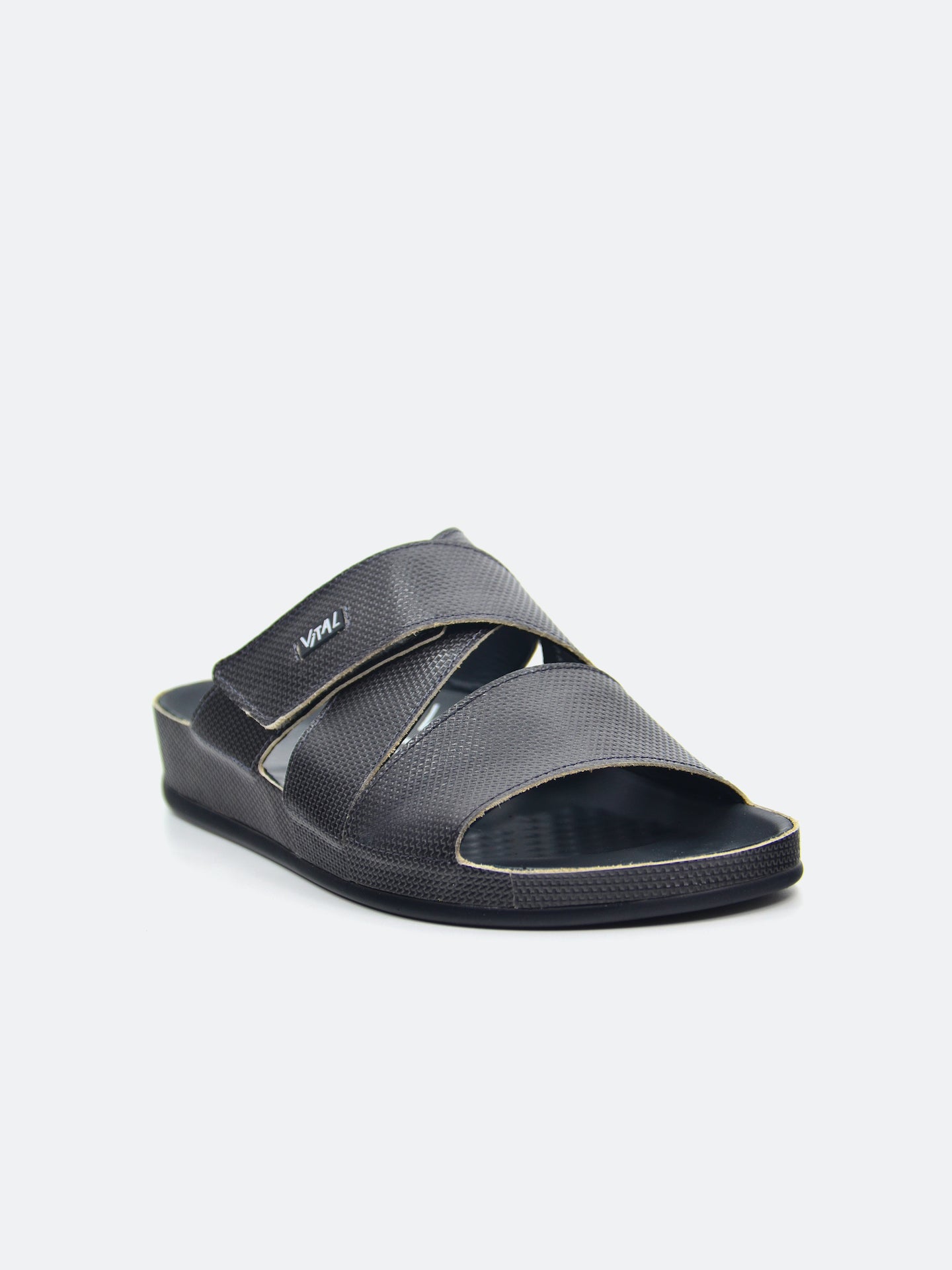 Vital 09080S Men's Slider Sandals #color_Gray