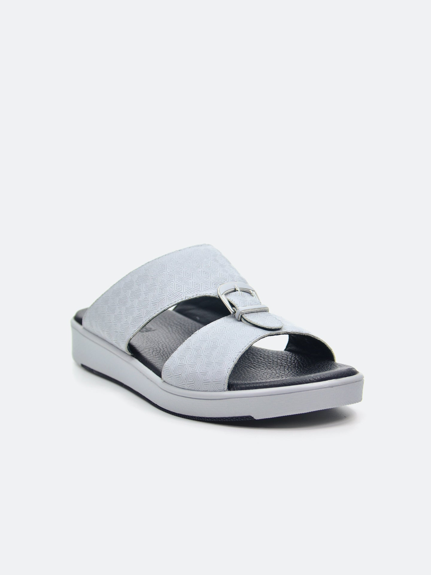 Barjeel Uno SP1-017 Men's Arabic Sandals #color_Gray