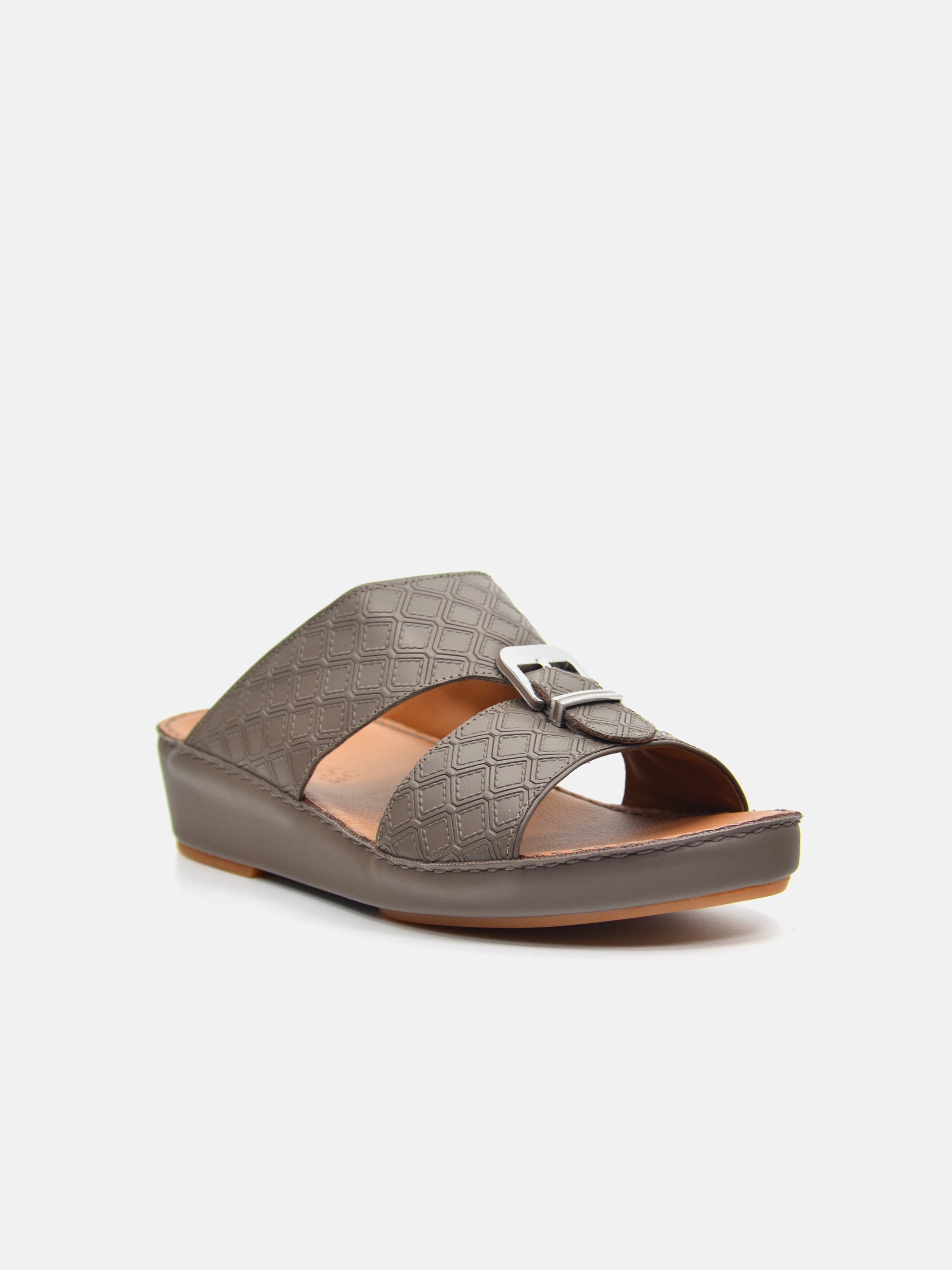 Barjeel Uno B-11 Men's Arabic Sandals #color_Beige