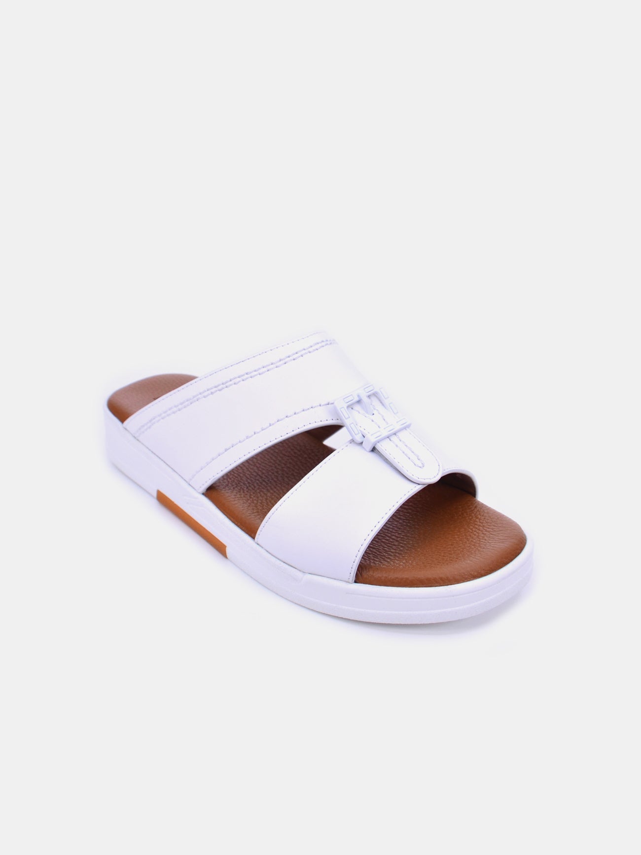 Barjeel Uno BJM 07 Men's Sandals #color_White