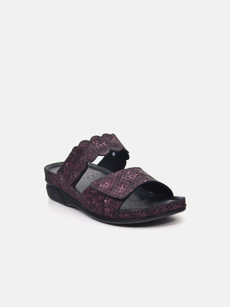 Michelle Morgan MM-102 Women's Slider Sandals #color_brown