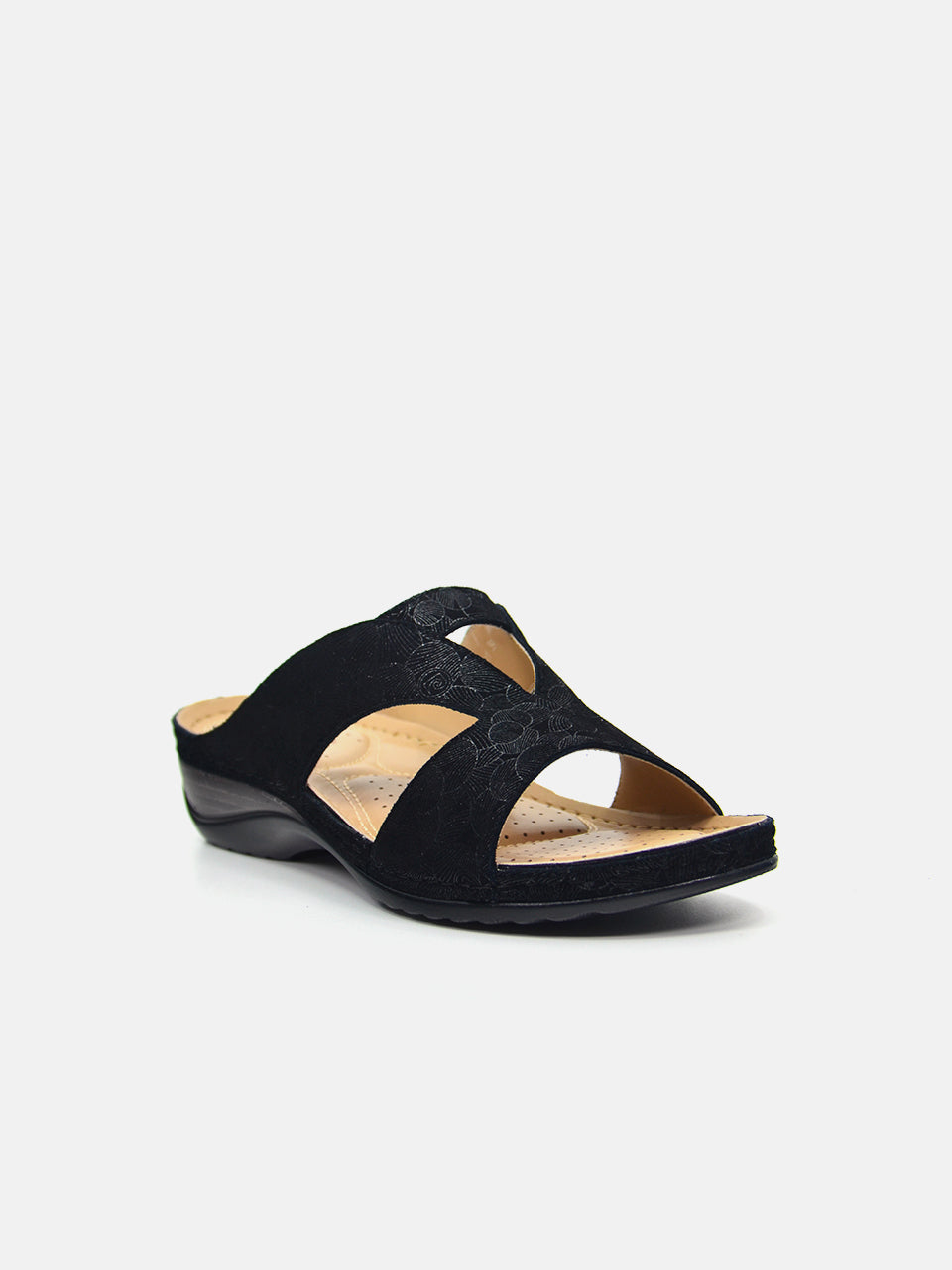 Michelle Morgan 88909-11 Women's Flat Sandals #color_Black