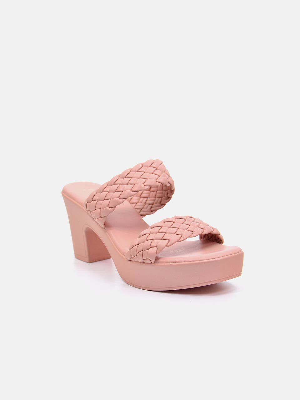 Michelle Morgan 114RJ85E Women's Braided Strap Sandals #color_Pink
