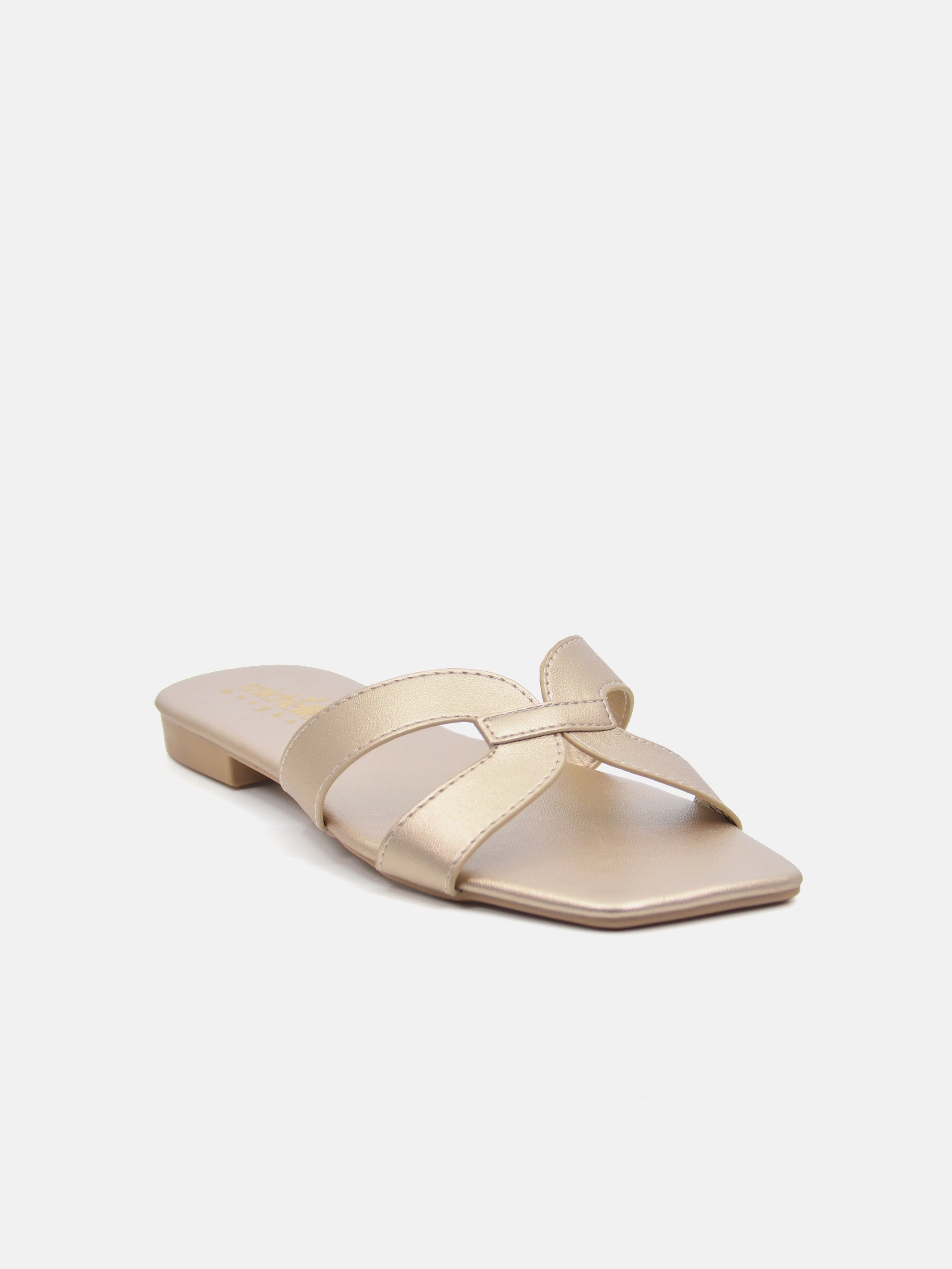 Michelle Morgan 114RJ80B Women's Flat Sandals #color_Gold