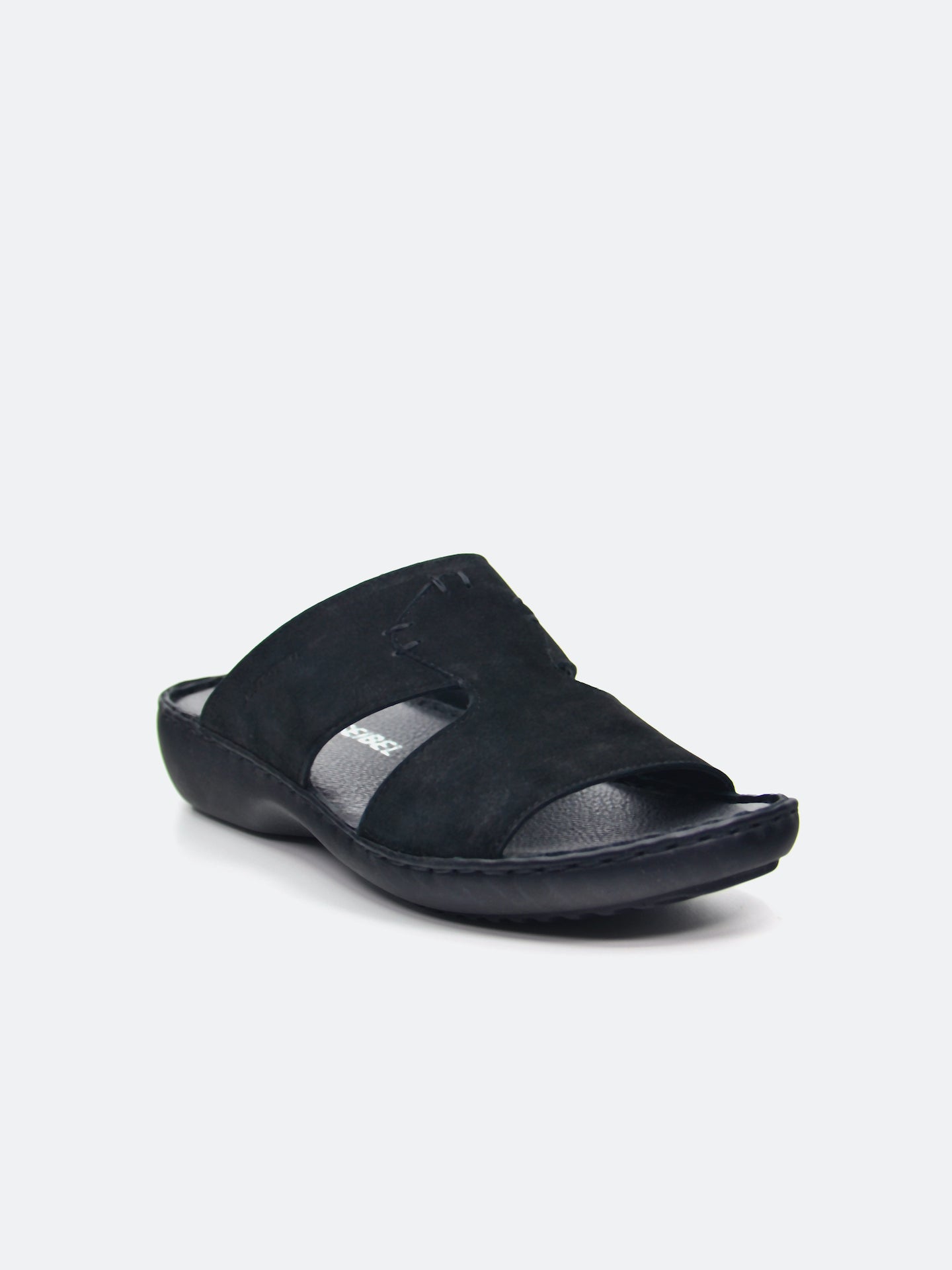 Josef Seibel Men's Slider Sandals #color_Black