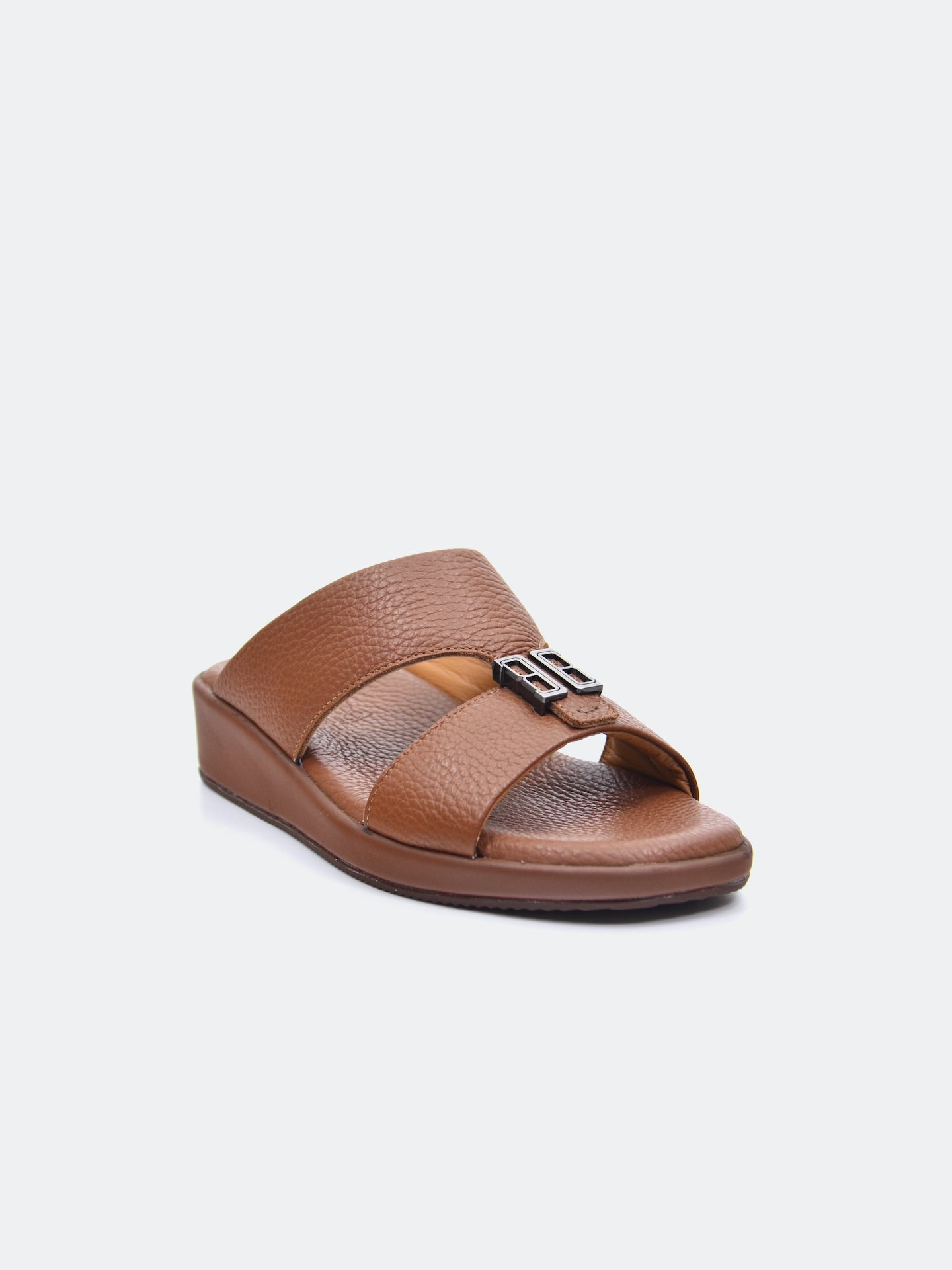 Barjeel Uno SP1-012 Boys Arabic Sandals #color_Brown