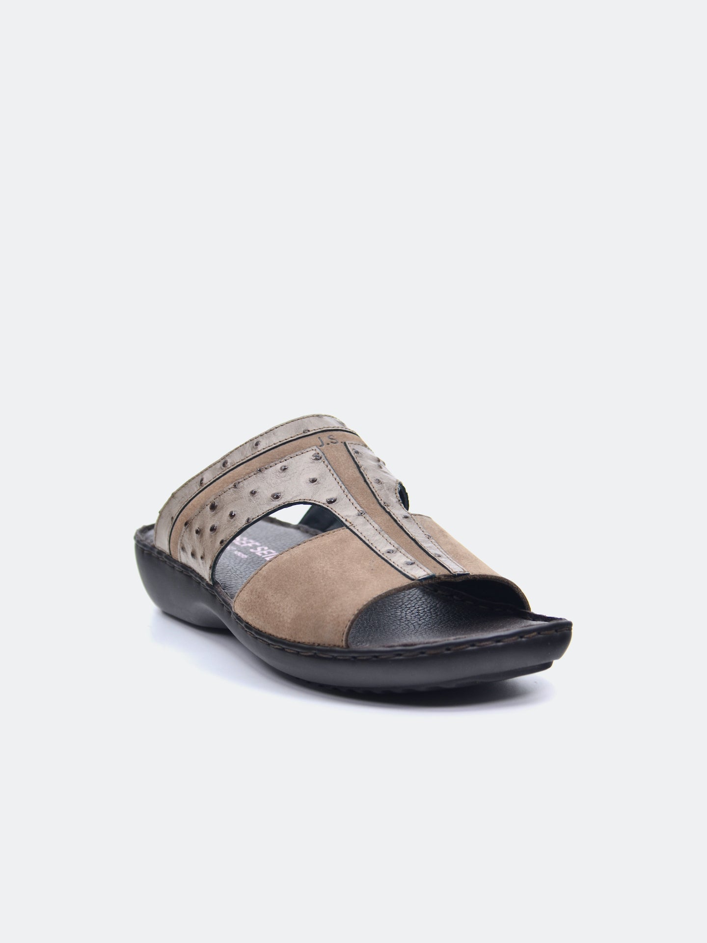Josef Seibel Men's Slider Sandals #color_Beige