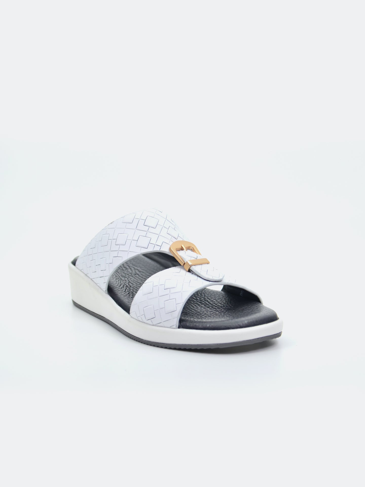 Barjeel Uno SP1-030 Boys Arabic Sandals #color_White