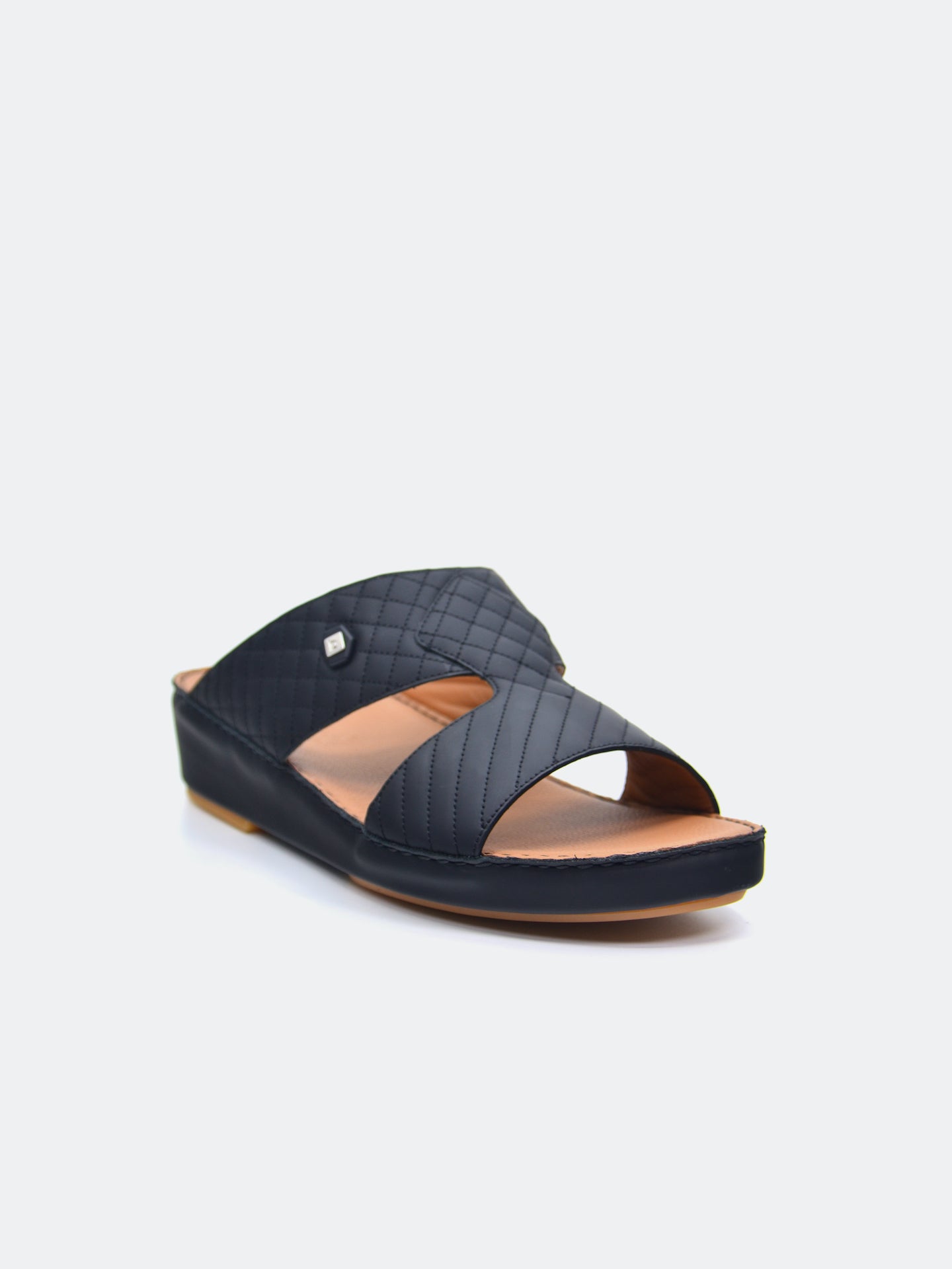 Barjeel Uno B-04 Men's Arabic Sandals #color_Black