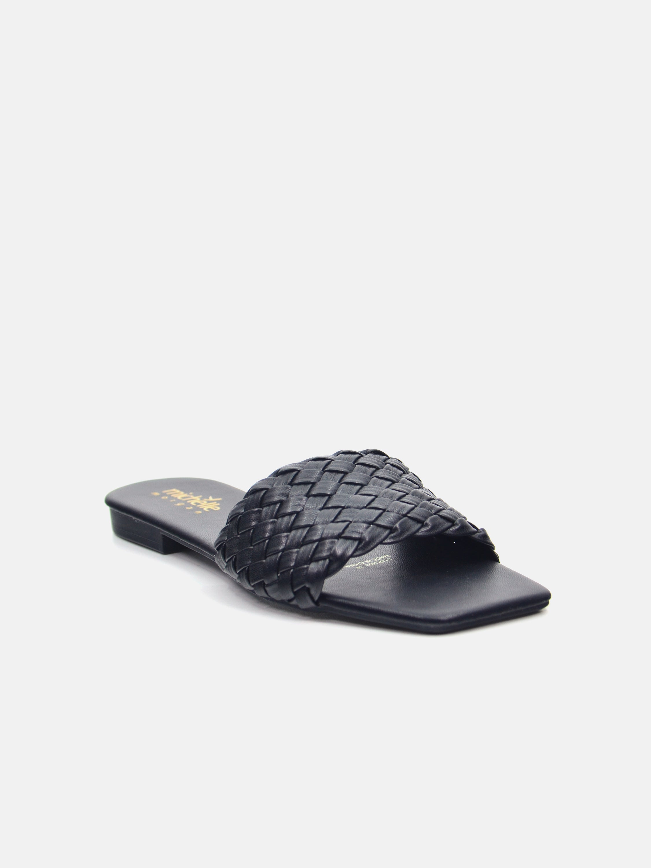 Michelle Morgan 014RJ803 Women's Flat Sandals #color_Black