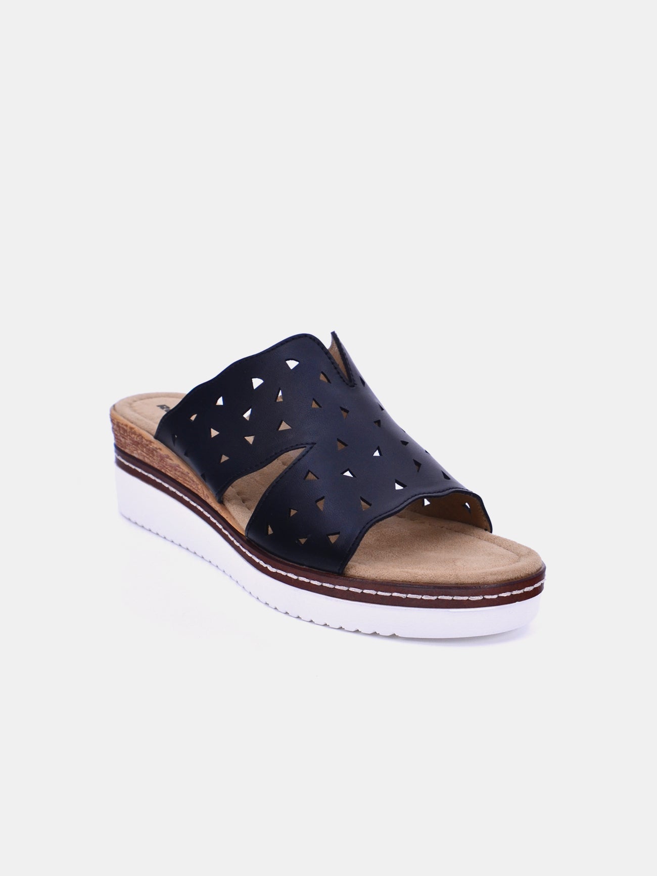 Romika 91405-AR95 Wedge Sandals #color_Black
