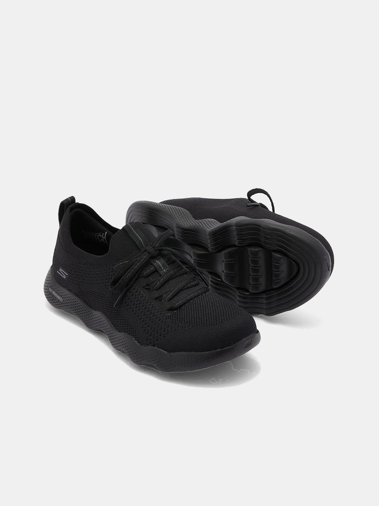 Skechers Women's Massage Fit Lite - Intrigue Shoes #color_Black