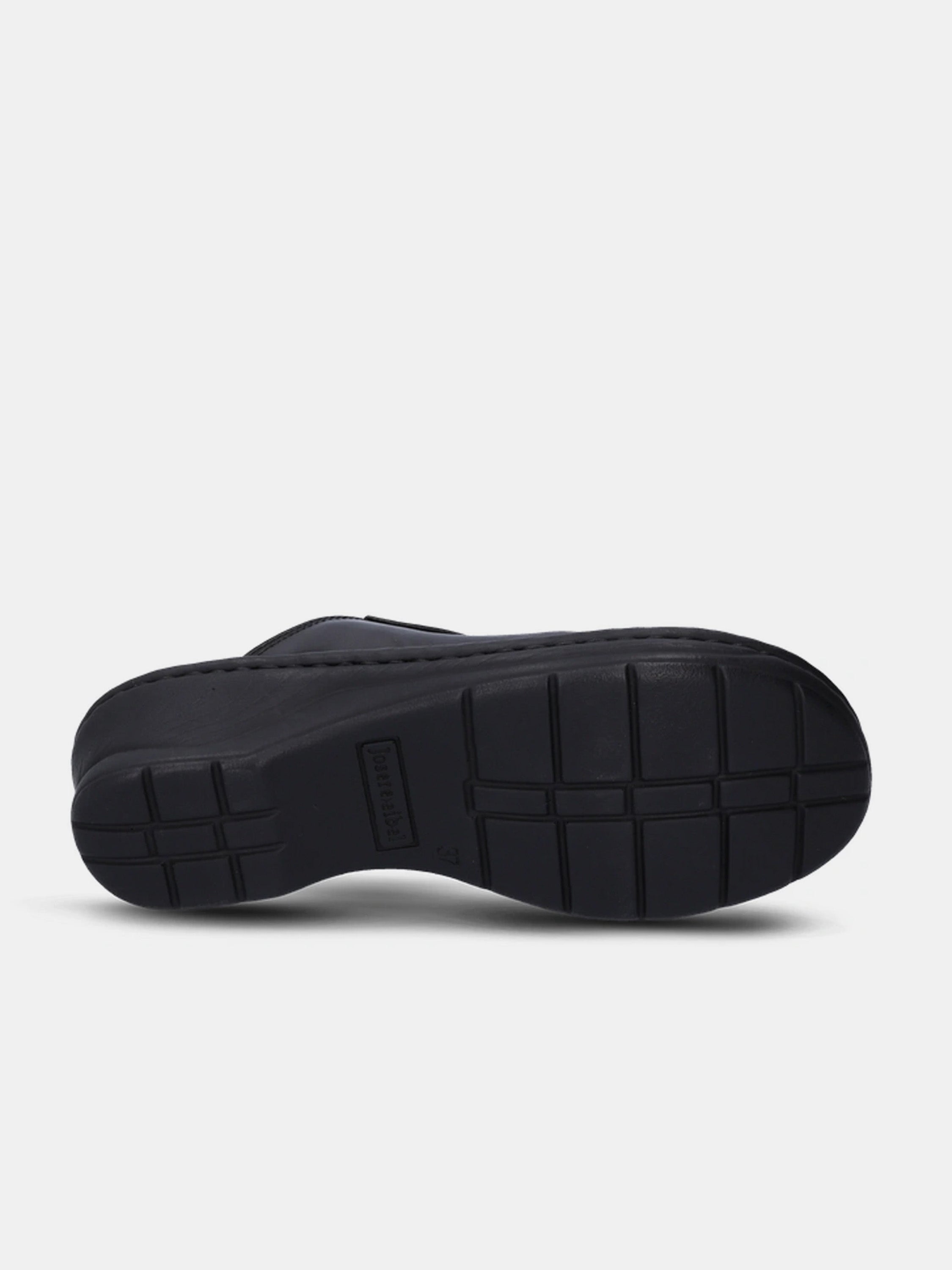 Josef Seibel Women's Carole Full Toe Leather Mules #color_Black