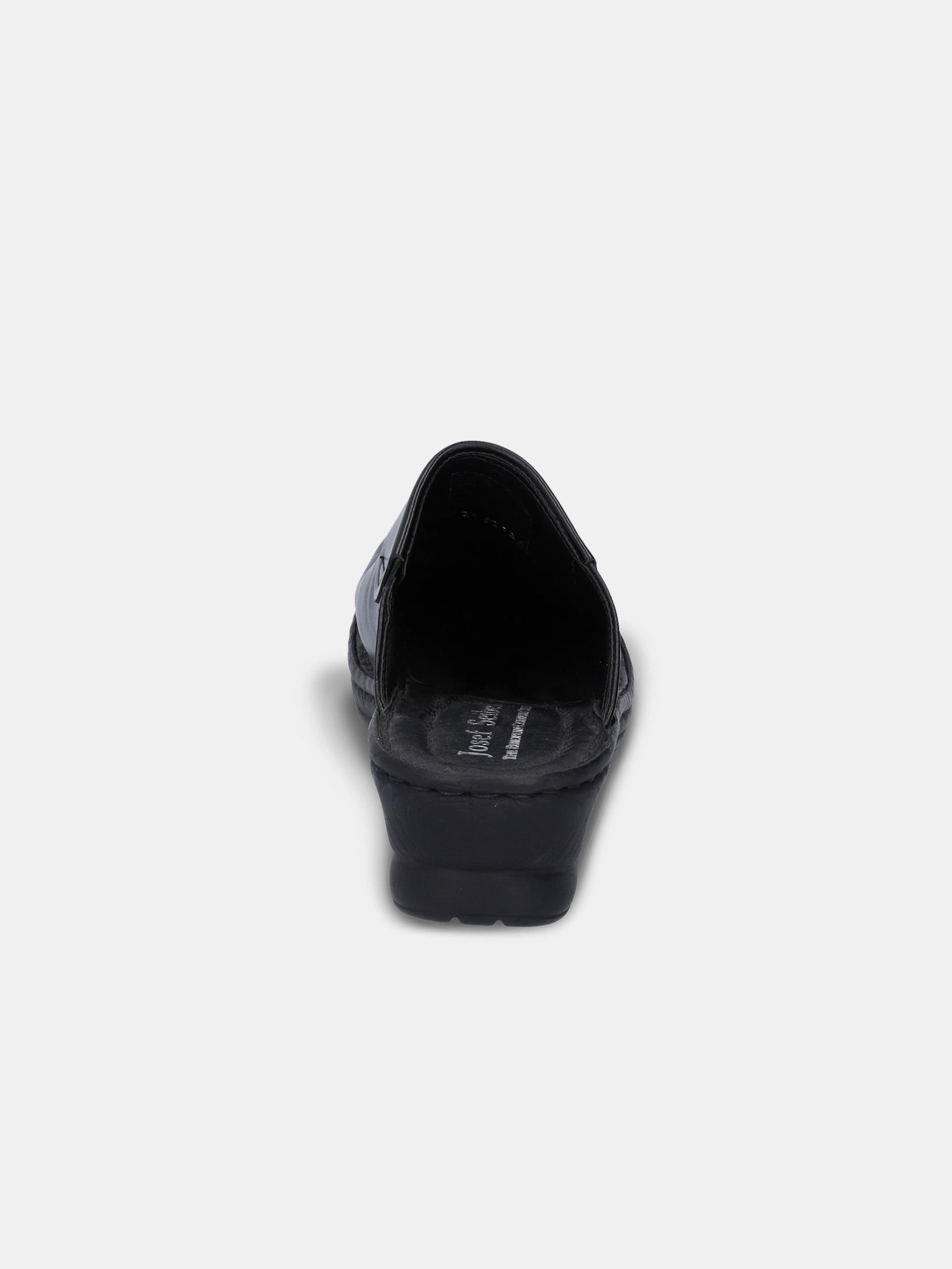 Josef Seibel Women's Carole Full Toe Leather Mules #color_Black