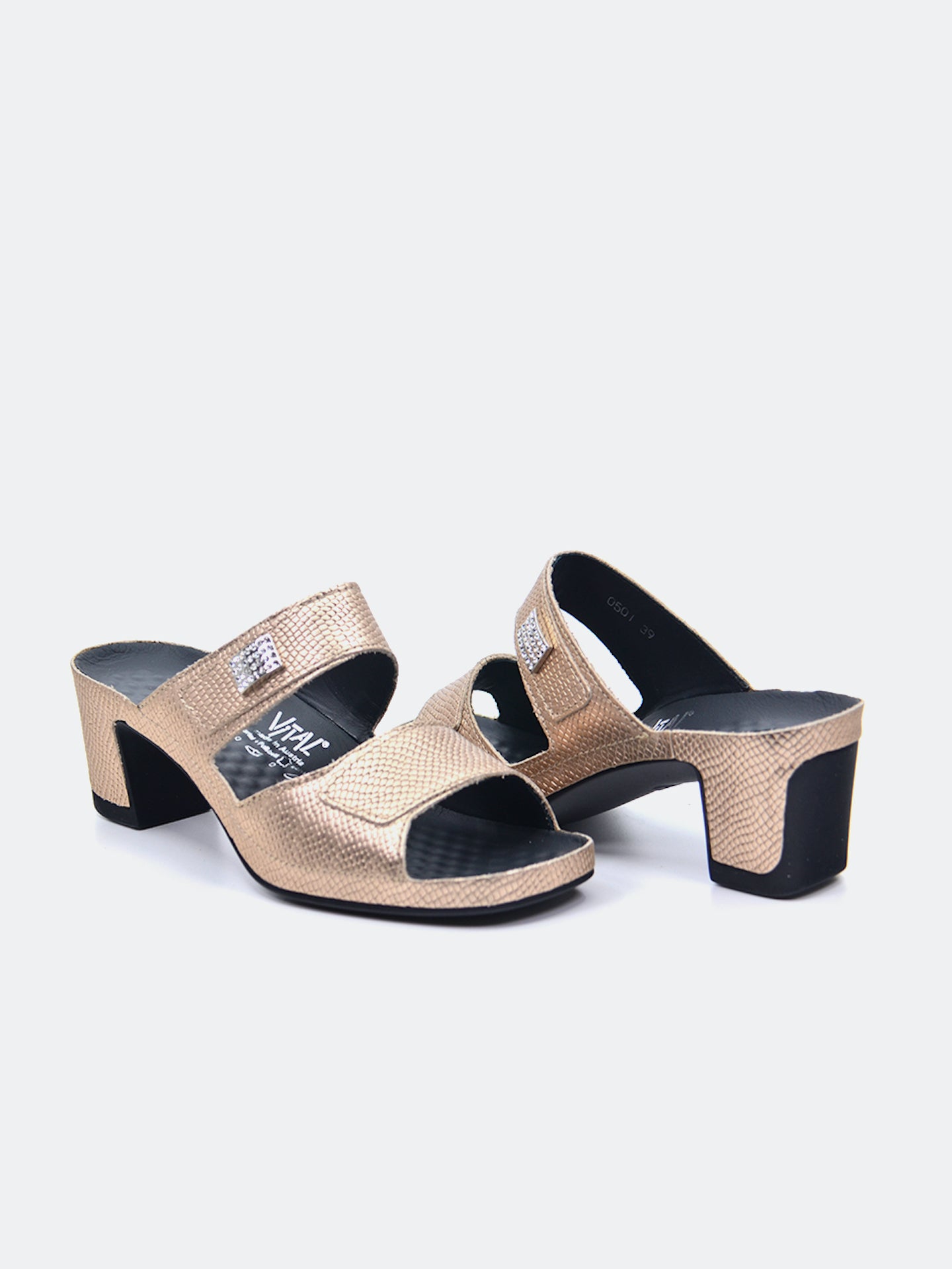 Vital 0501AS Women's Heeled Sandals #color_Gold