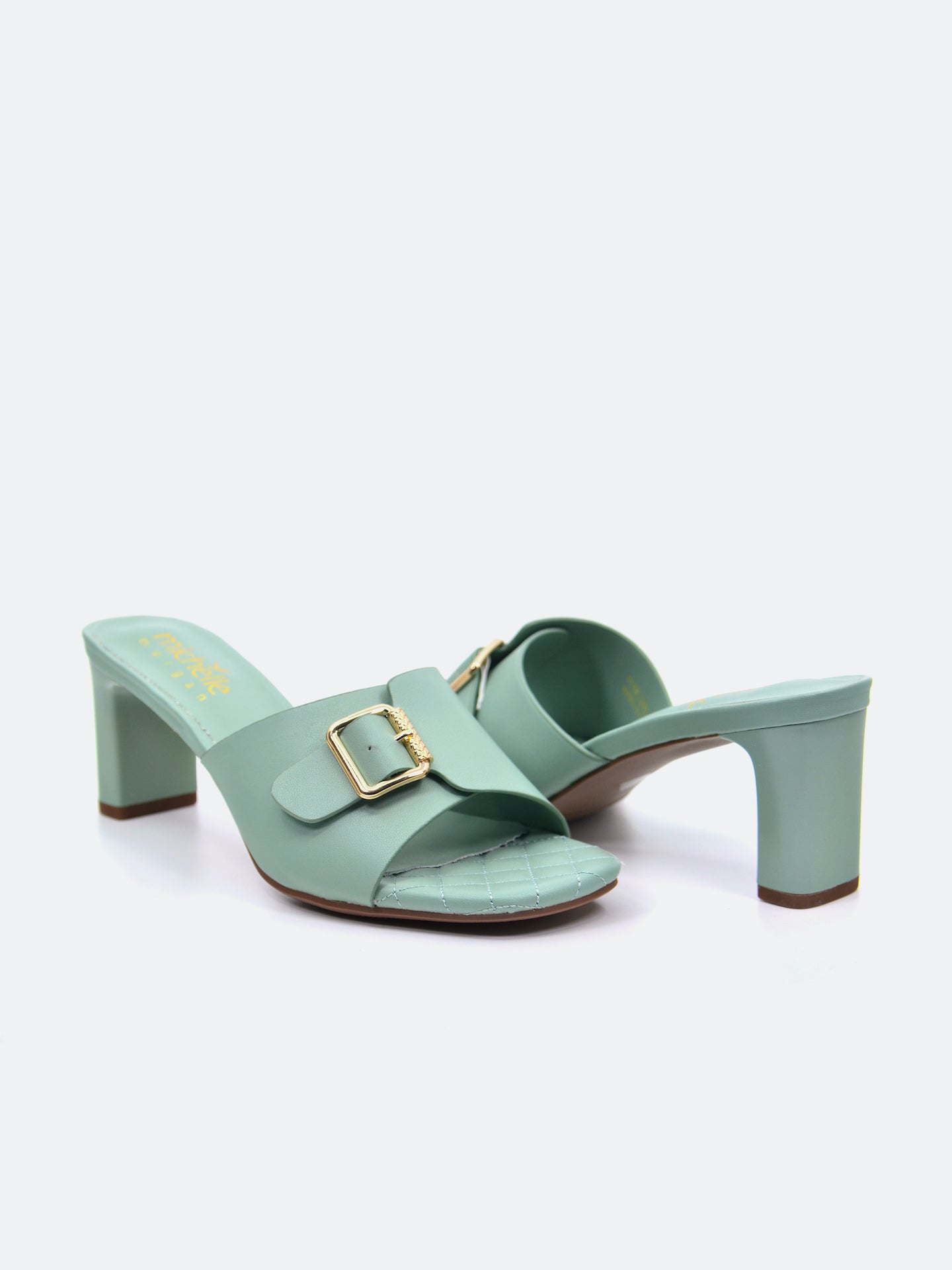 Michelle Morgan 113RJ282 Women's Heeled Sandals #color_Green