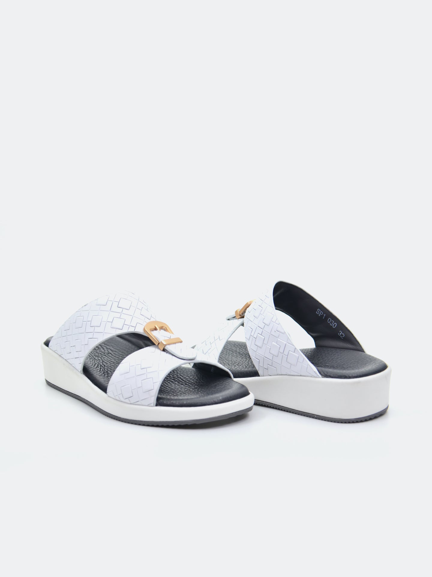 Barjeel Uno SP1-030 Boys Arabic Sandals #color_White