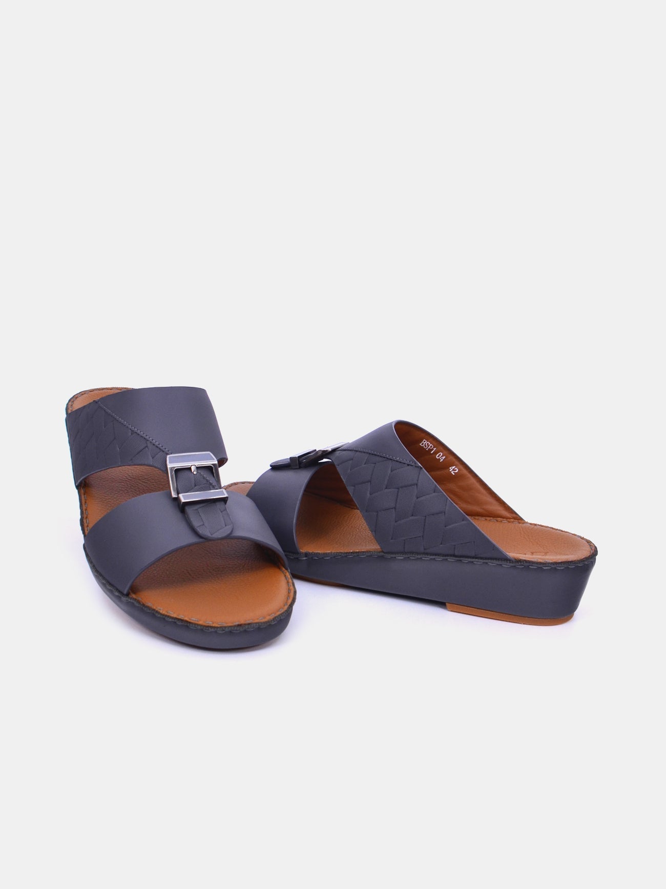 Barjeel Uno BSP1-04 Men's Sandals #color_Gray