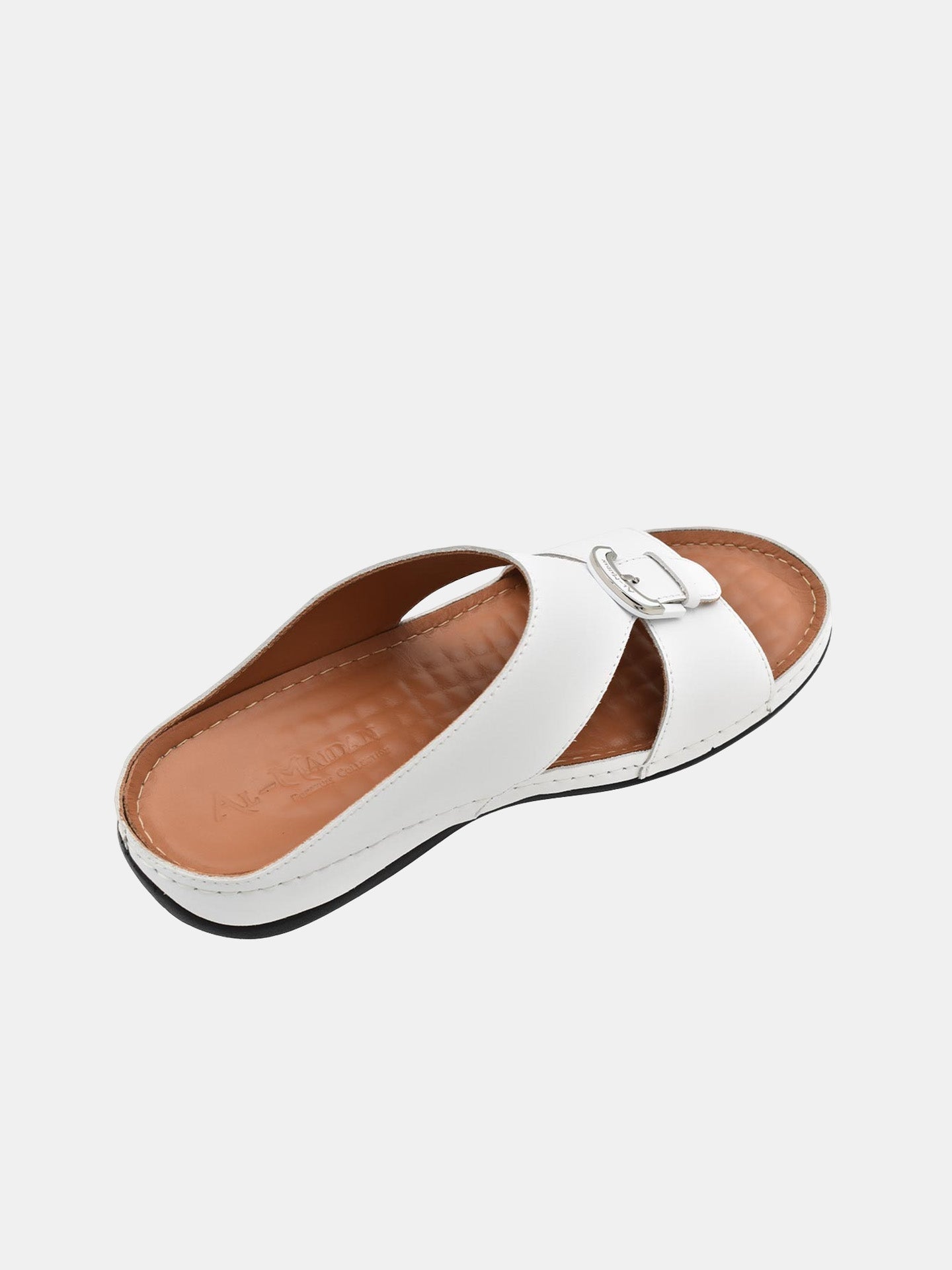 Al Maidan K-792 Men's Arabic Sandals #color_White