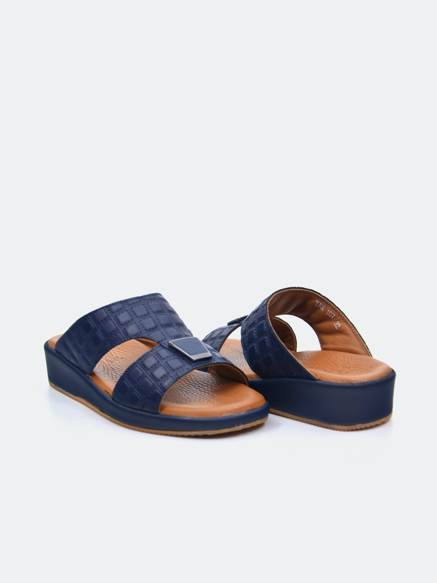 Barjeel Uno TAM-107 Boys Arabic Sandals #color_Navy