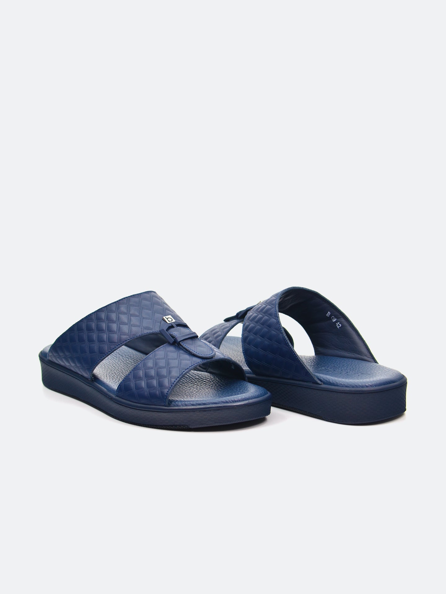 Barjeel Uno B-09 Boys Arabic Sandals #color_Navy