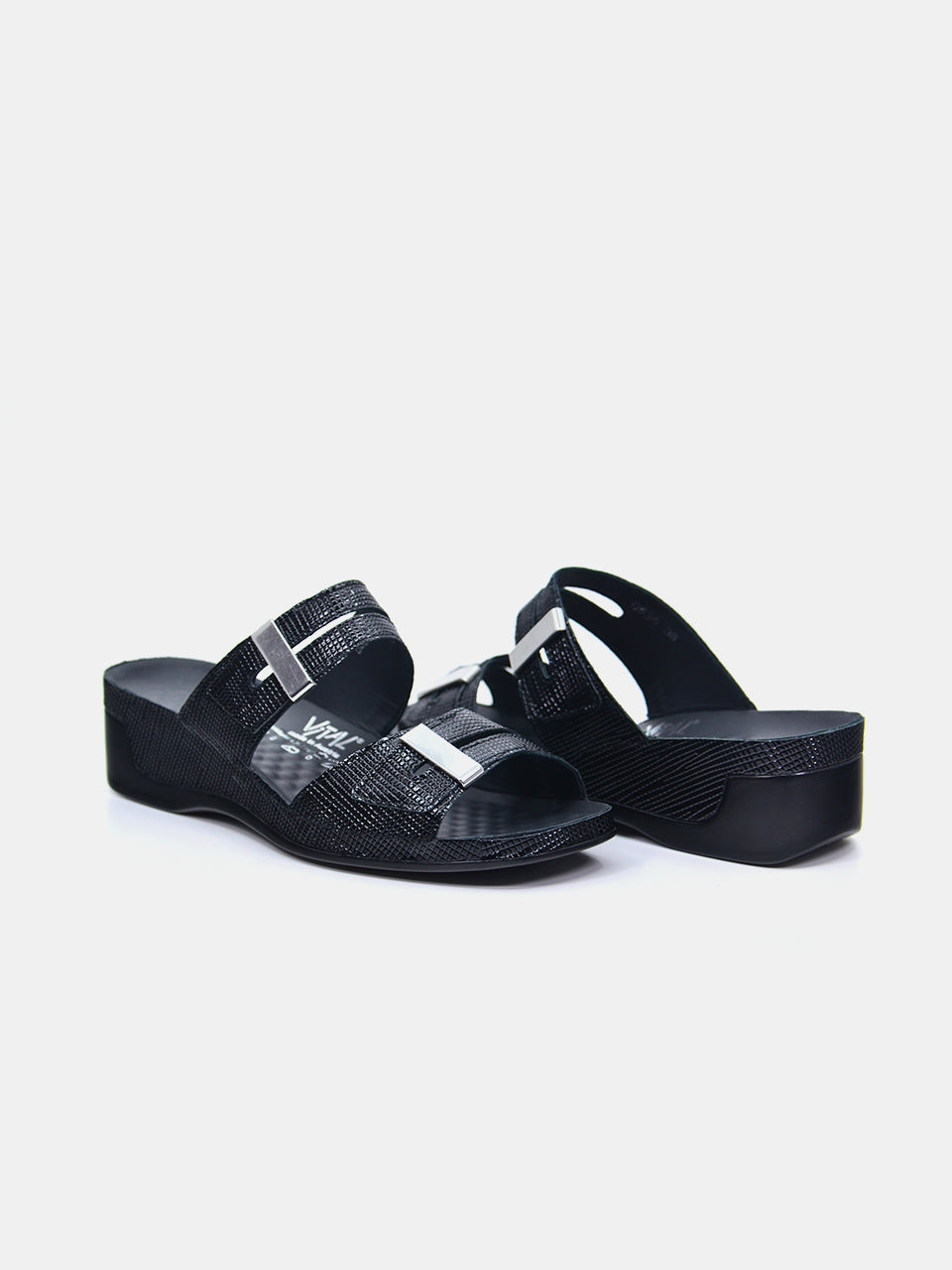 Vital Women's Flatform Sandals #color_Black