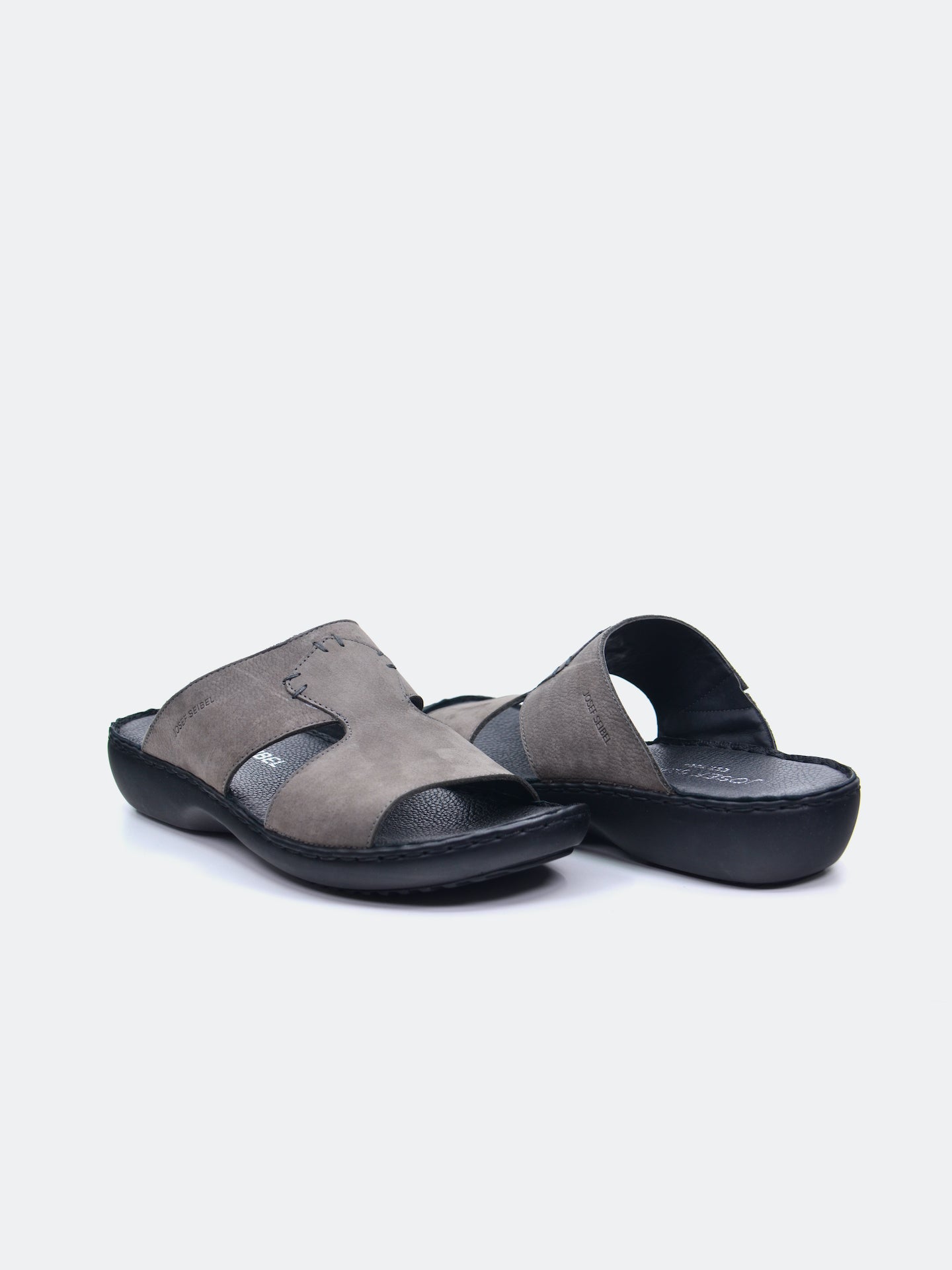 Josef Seibel Men's Slider Sandals #color_Gray