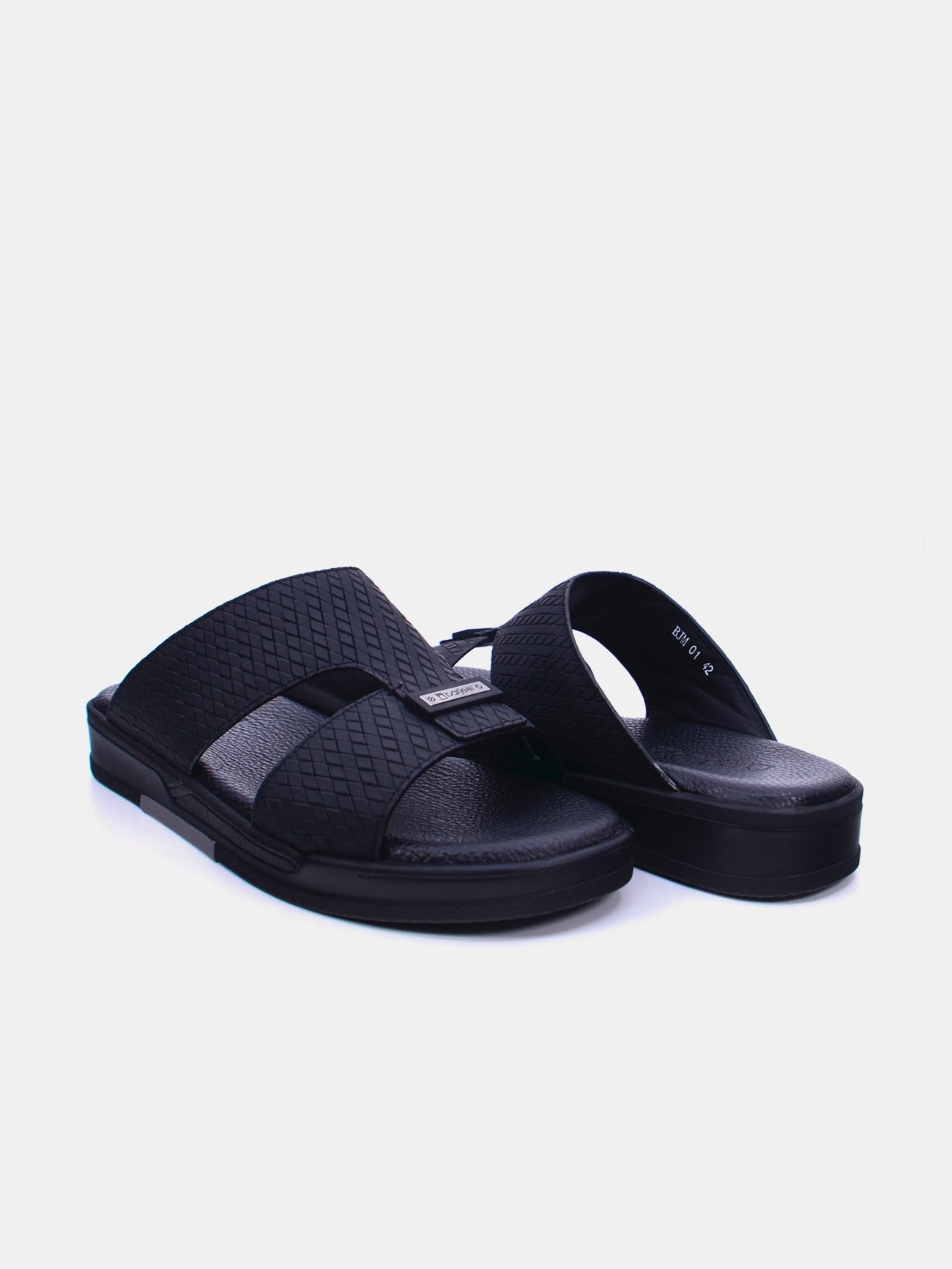 Barjeel Uno BJM 01 Men's Sandals #color_Black