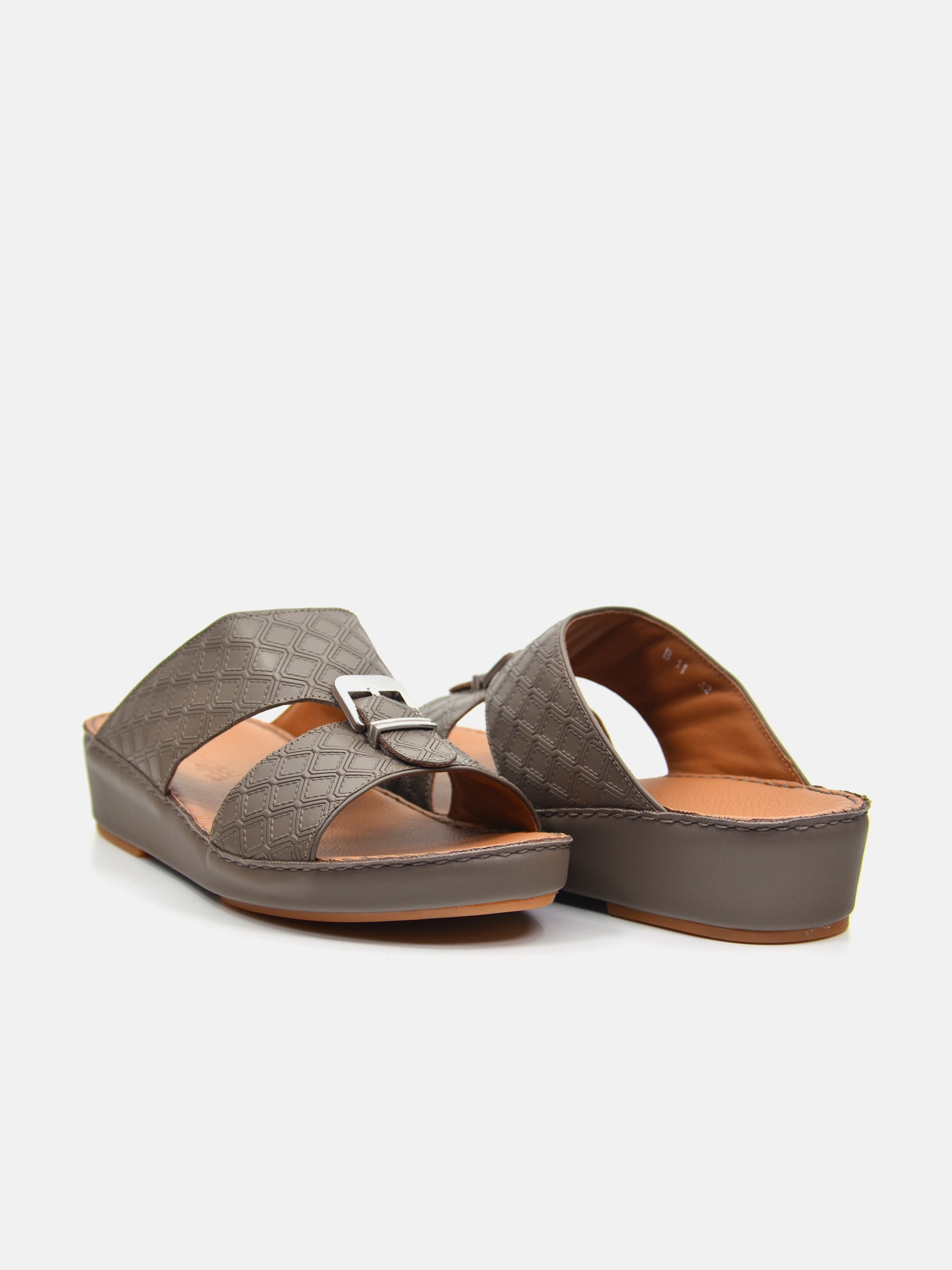 Barjeel Uno B-11 Men's Arabic Sandals #color_Beige