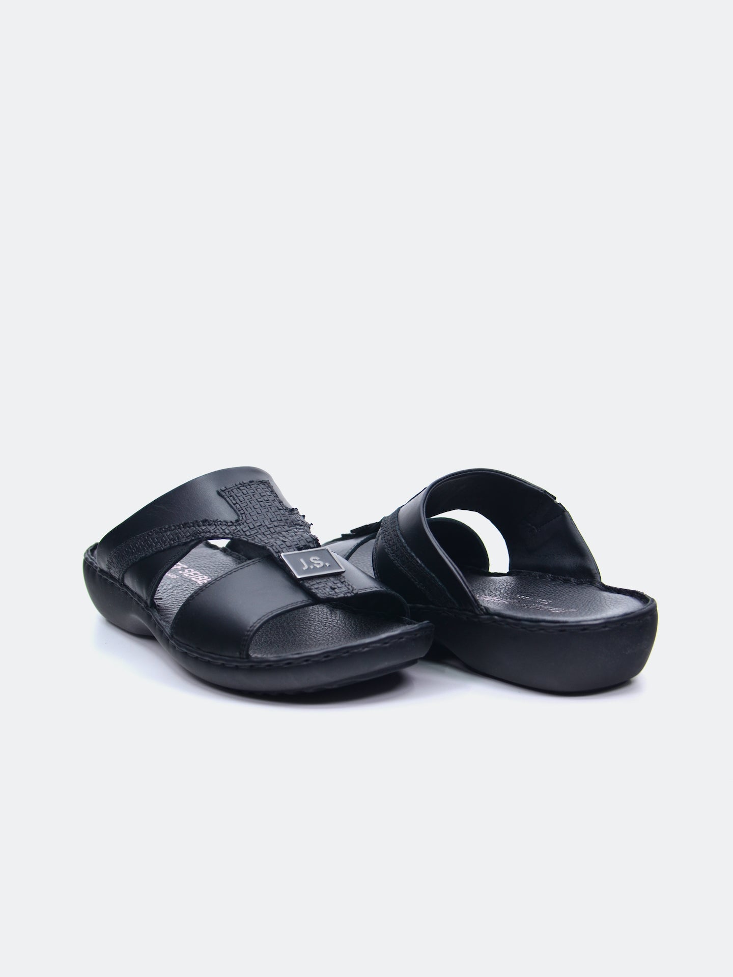 Josef Seibel Men's Slider Sandals #color_Black