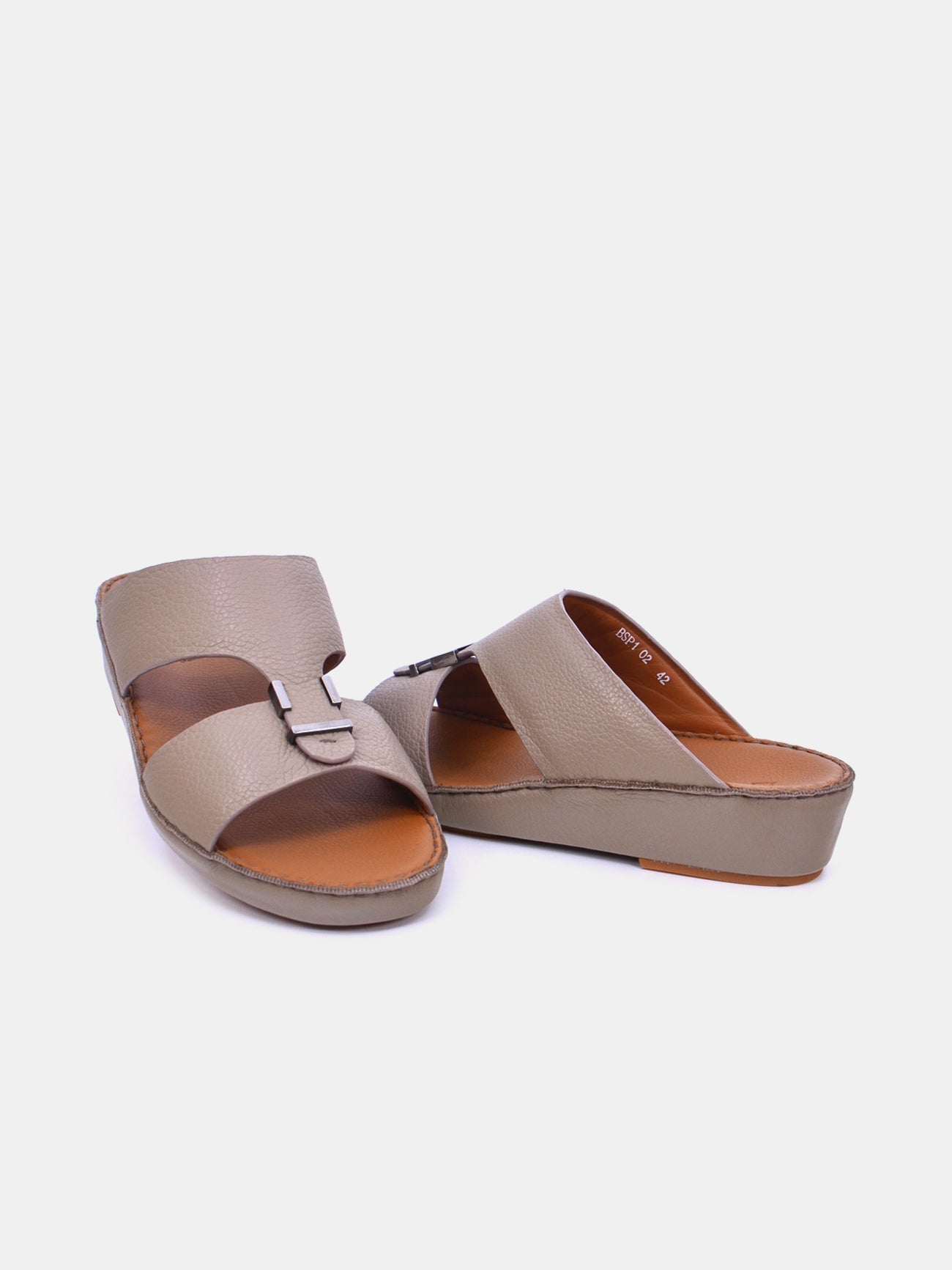 Barjeel Uno BSP1-02 Men's Sandals #color_Beige