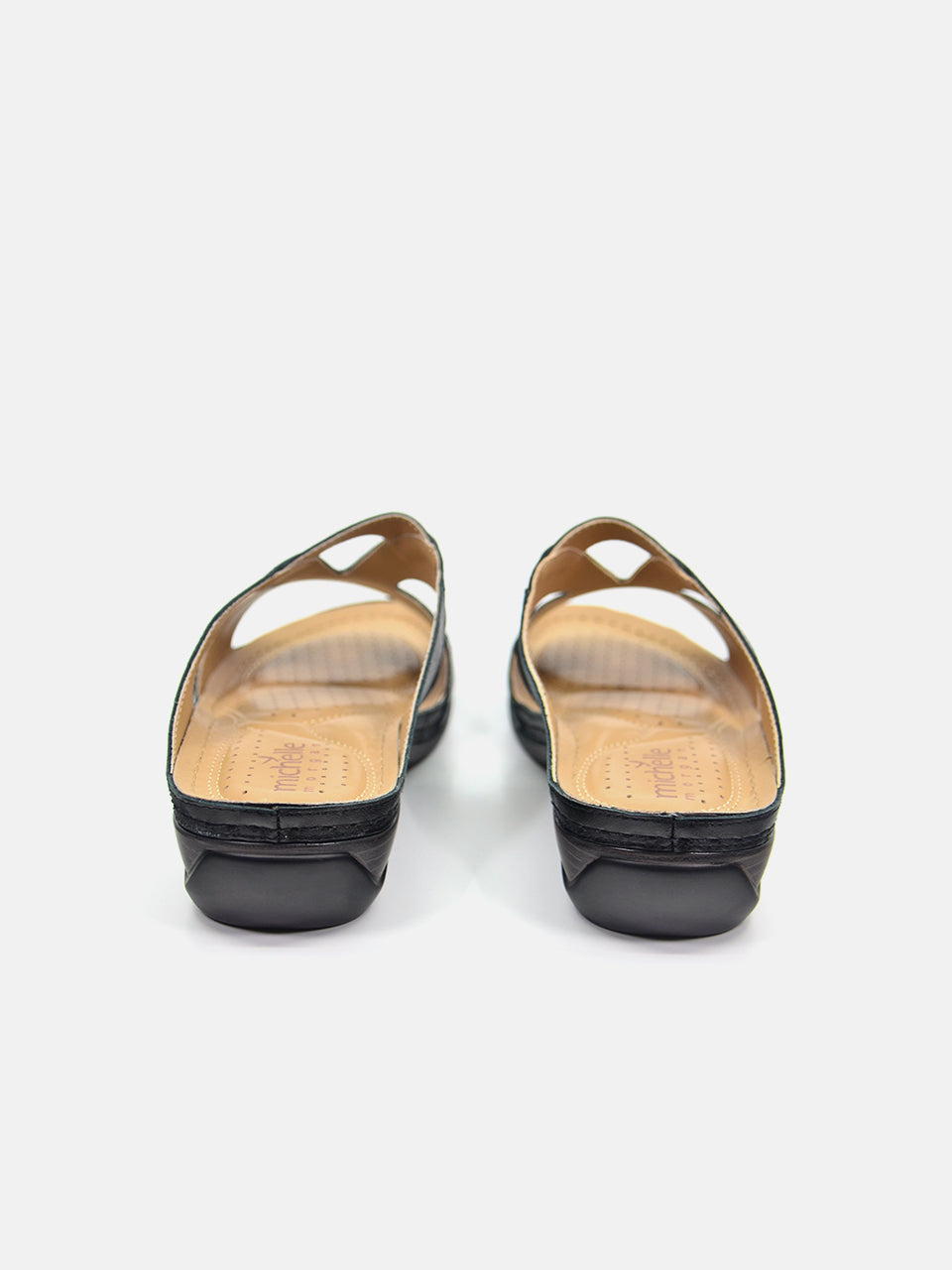 Michelle Morgan 88909-11 Women's Flat Sandals #color_Black