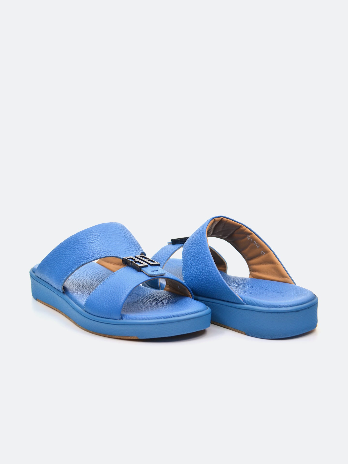 Barjeel Uno SP1-012 Men's Arabic Sandals #color_Gray