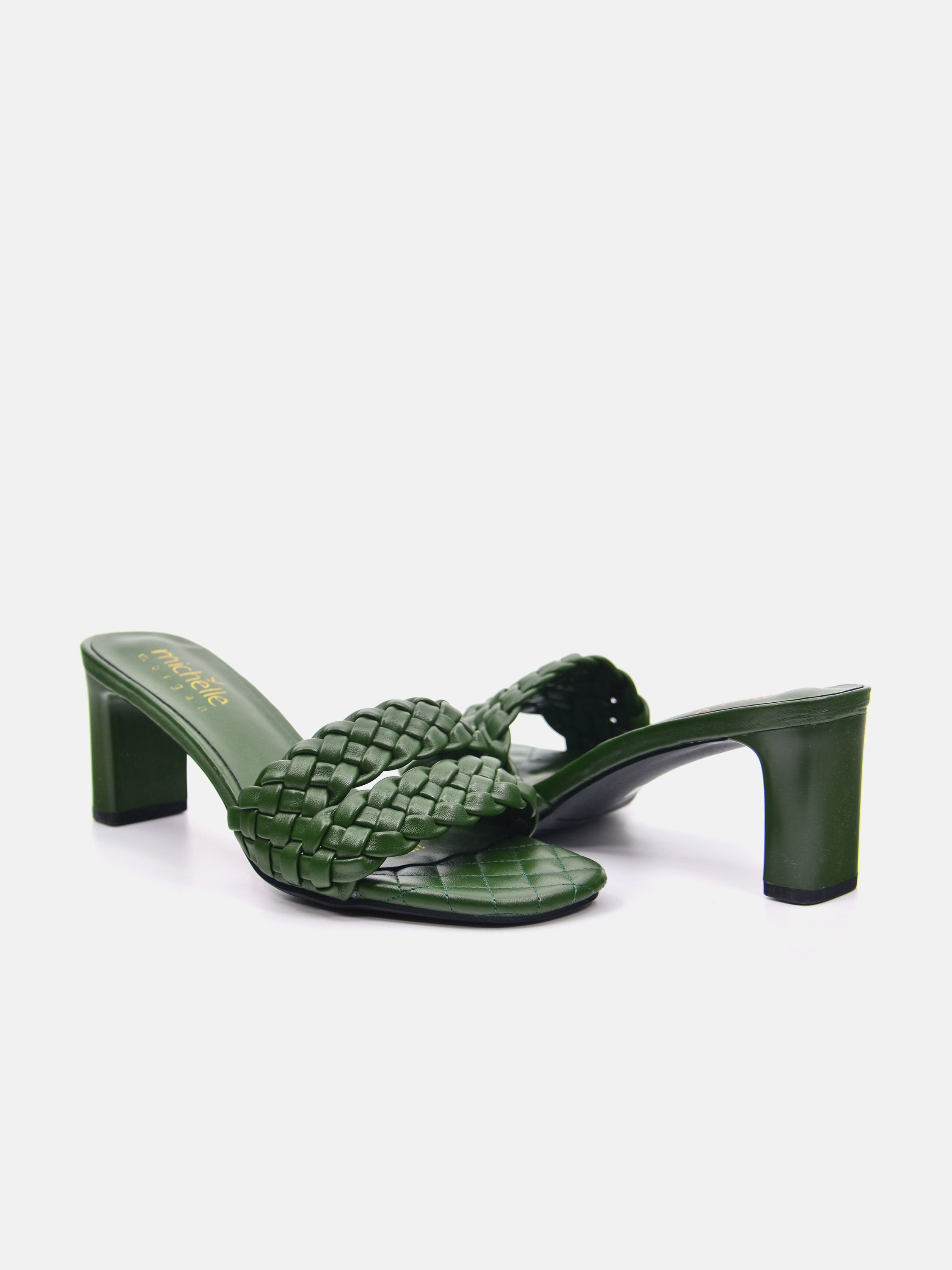 Michelle Morgan 113RC281 Women's Heeled Sandals #color_Green