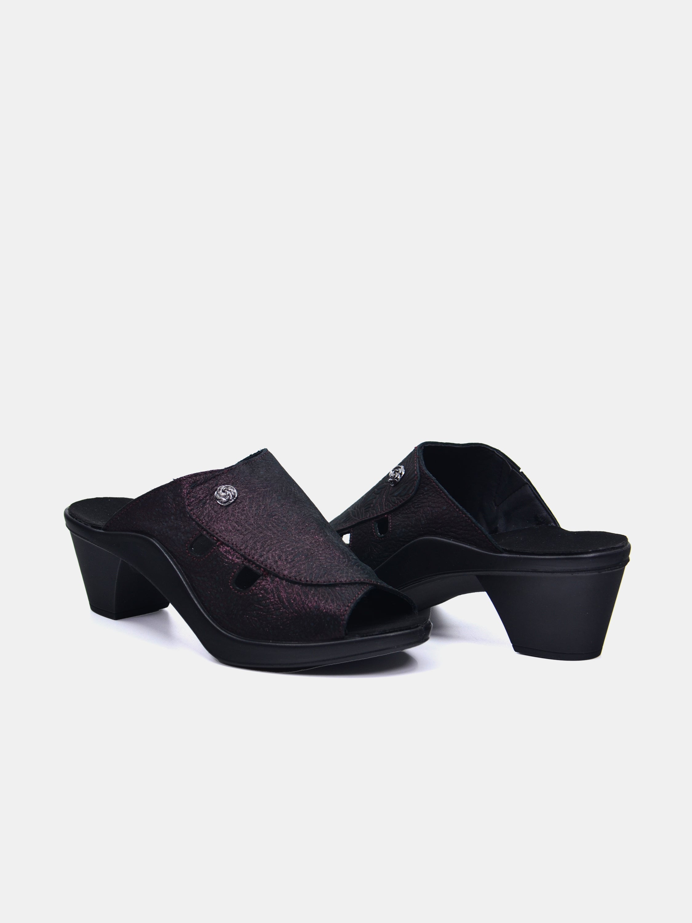 Romika 27140 Women's Heeled Sandals #color_Maroon