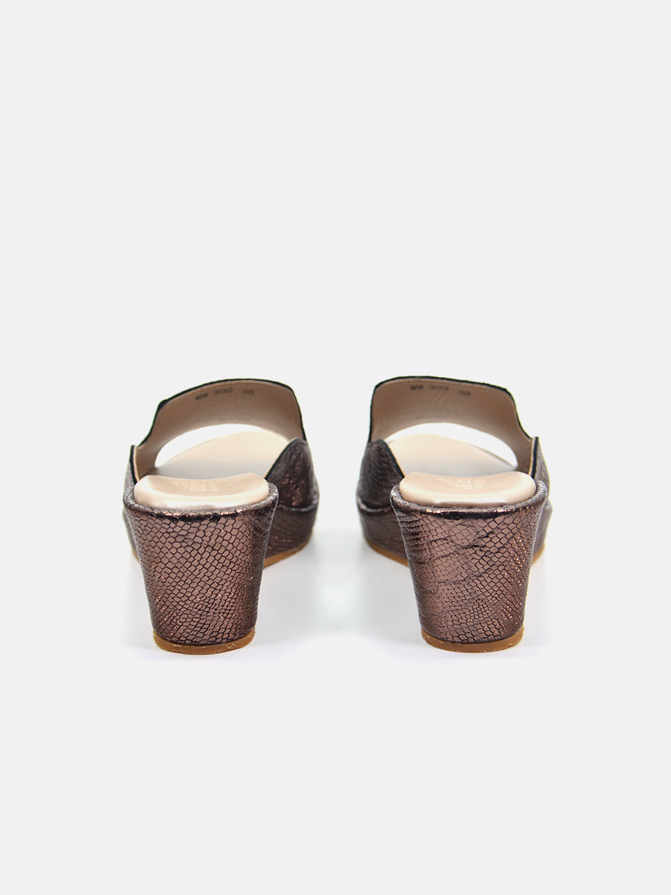 Michelle Morgan MM-300 Women's Wedge Sandals #color_Brown