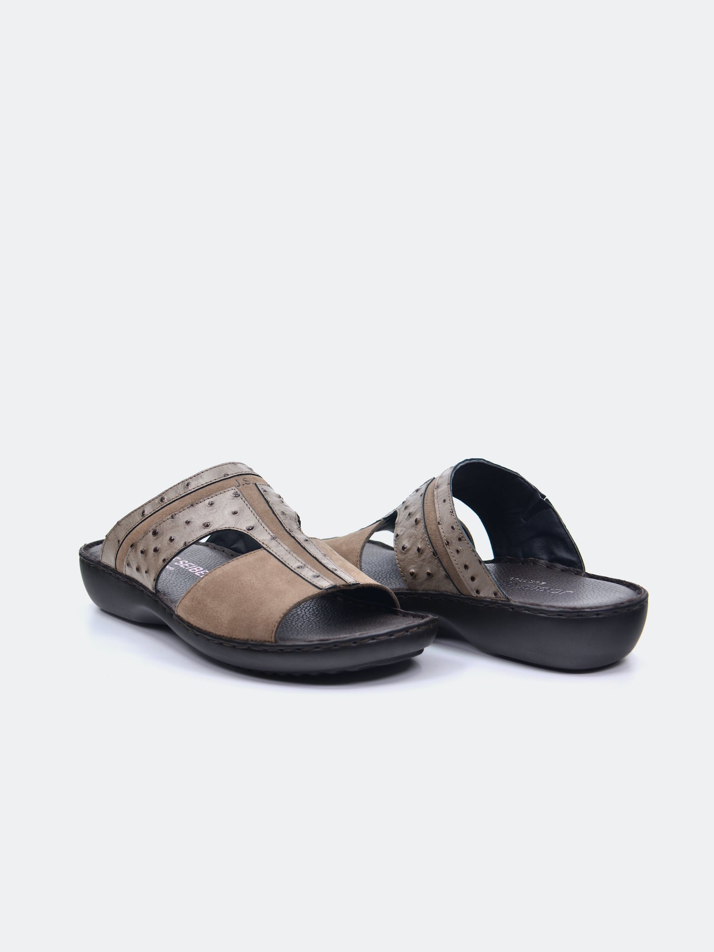 Josef Seibel Men's Slider Sandals #color_Beige