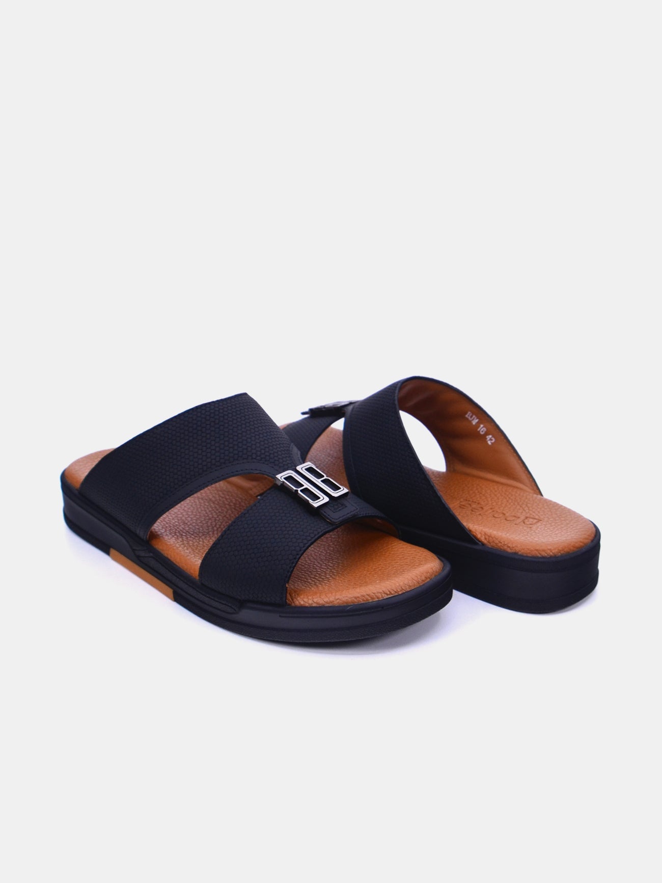 Barjeel Uno BJM 16 Men's Sandals #color_Black