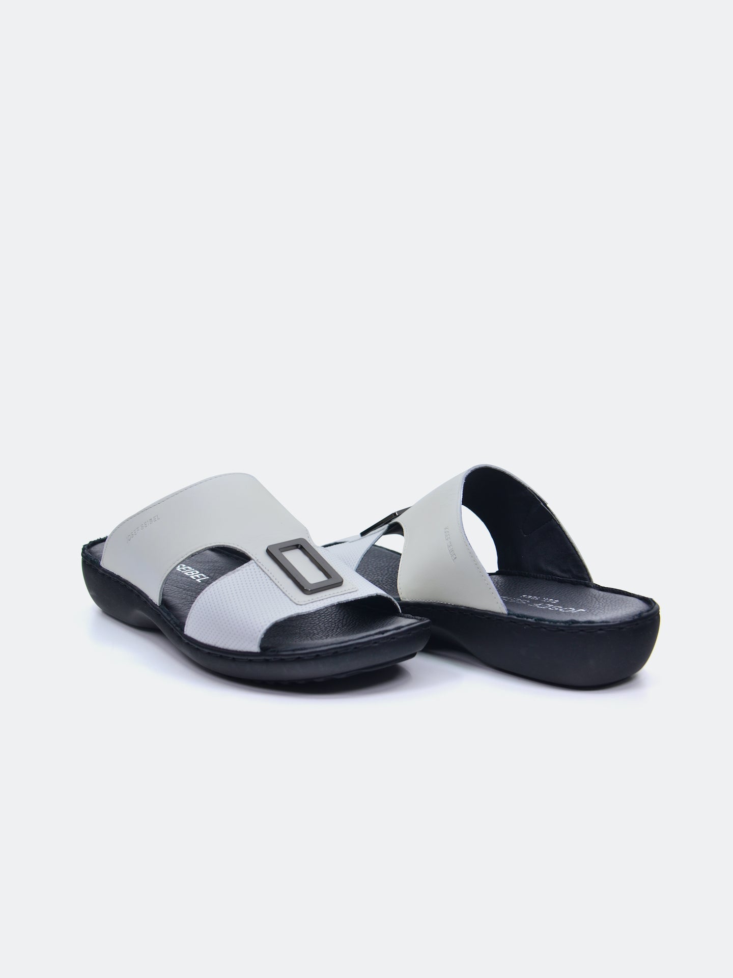 Josef Seibel Men's Slider Sandals #color_White
