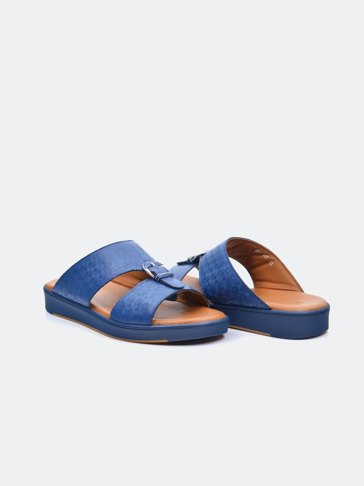 Barjeel Uno SP1-017 Men's Arabic Sandals #color_Navy