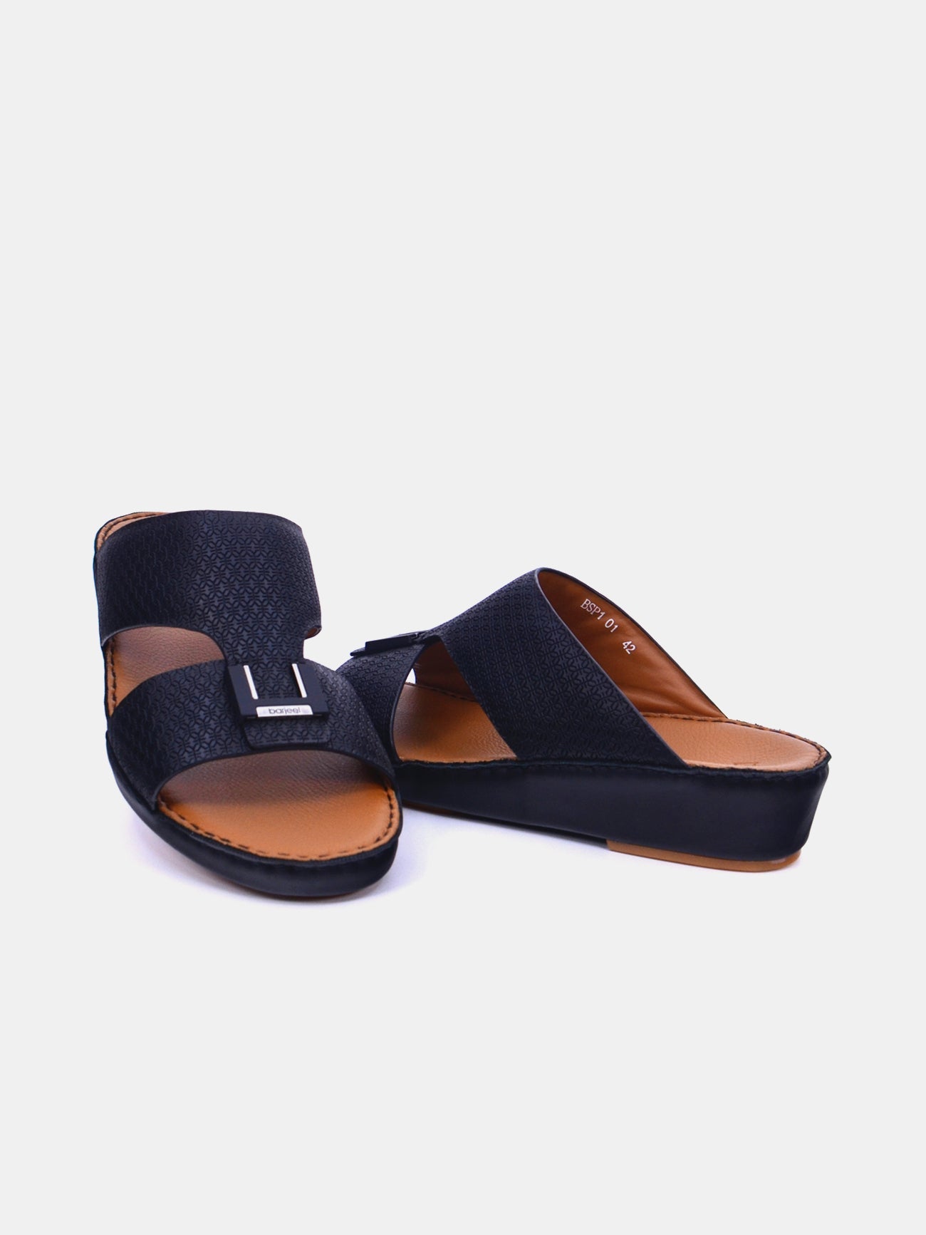 Barjeel Uno BSP1-01 Men's Sandals #color_Black