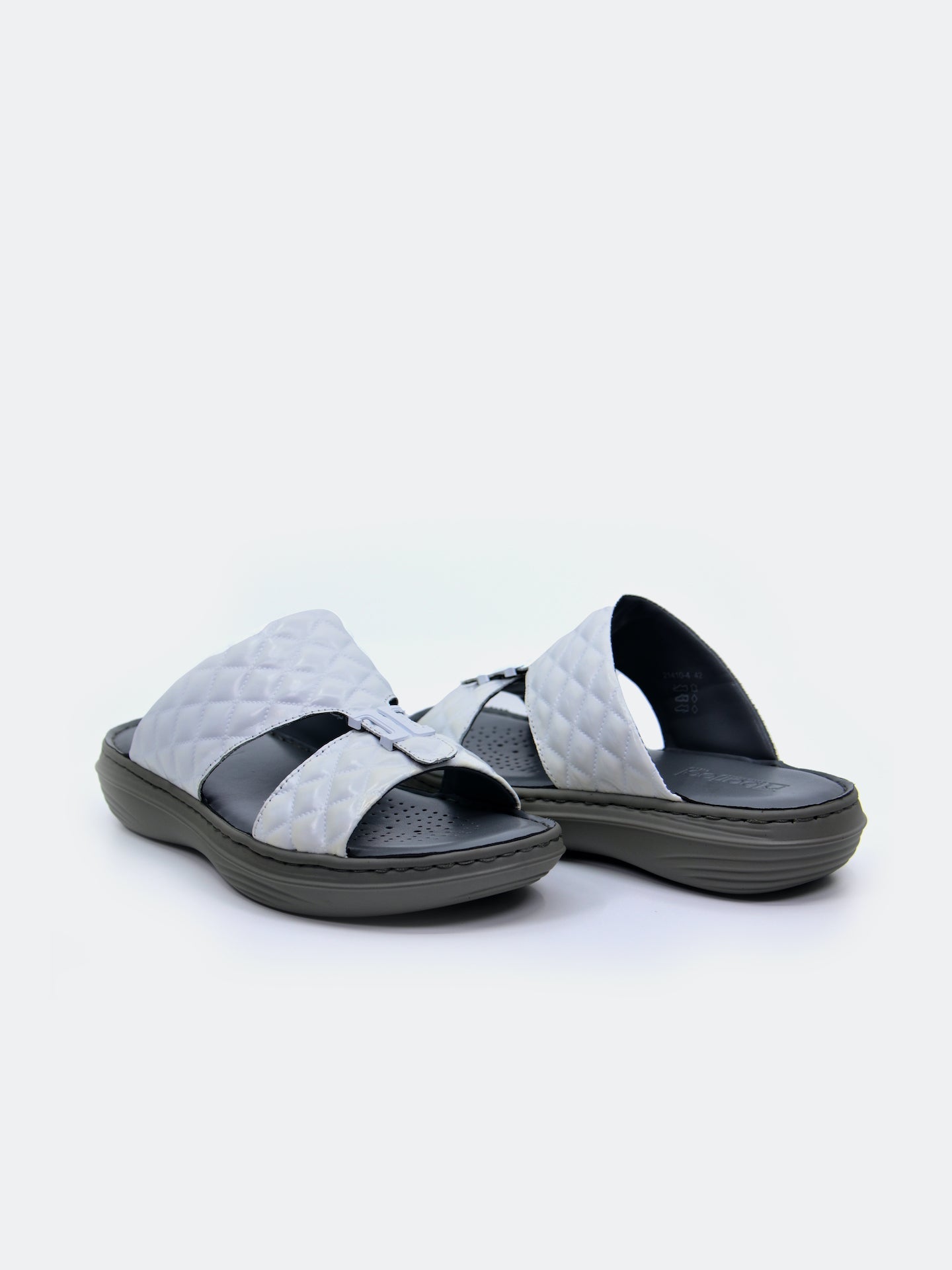 Barjeel Uno 21410-4 Men's Arabic Sandals #color_White