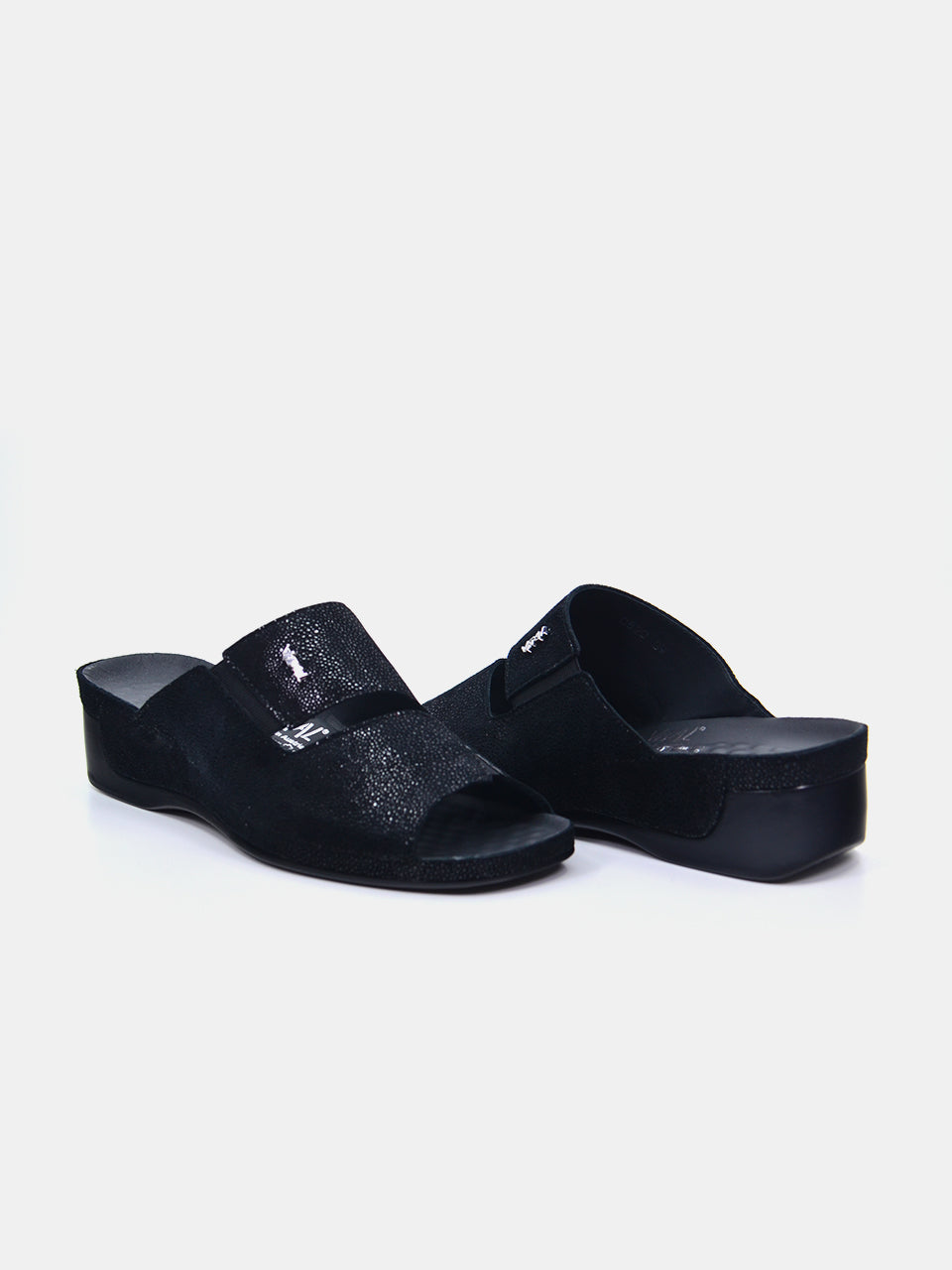 Vital 0820AS Women's Slider Sandals #color_Black