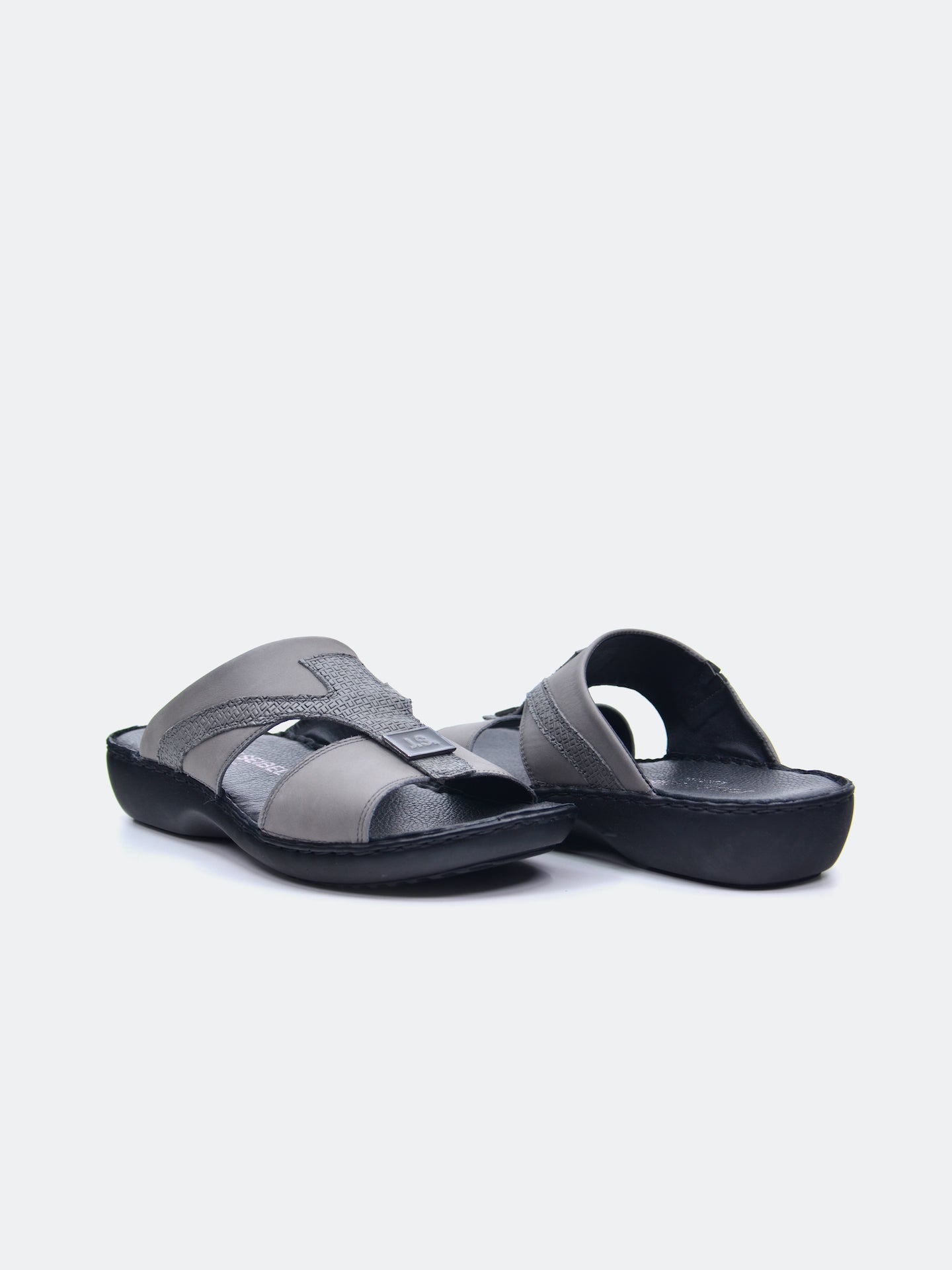 Josef Seibel Men's Slider Sandals #color_Gray