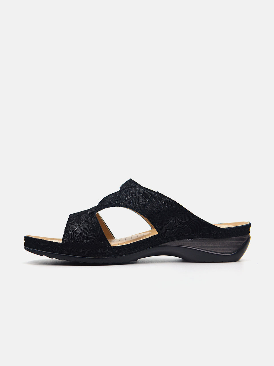 Michelle Morgan 88909-11 Women's Flat Sandals #color_Black