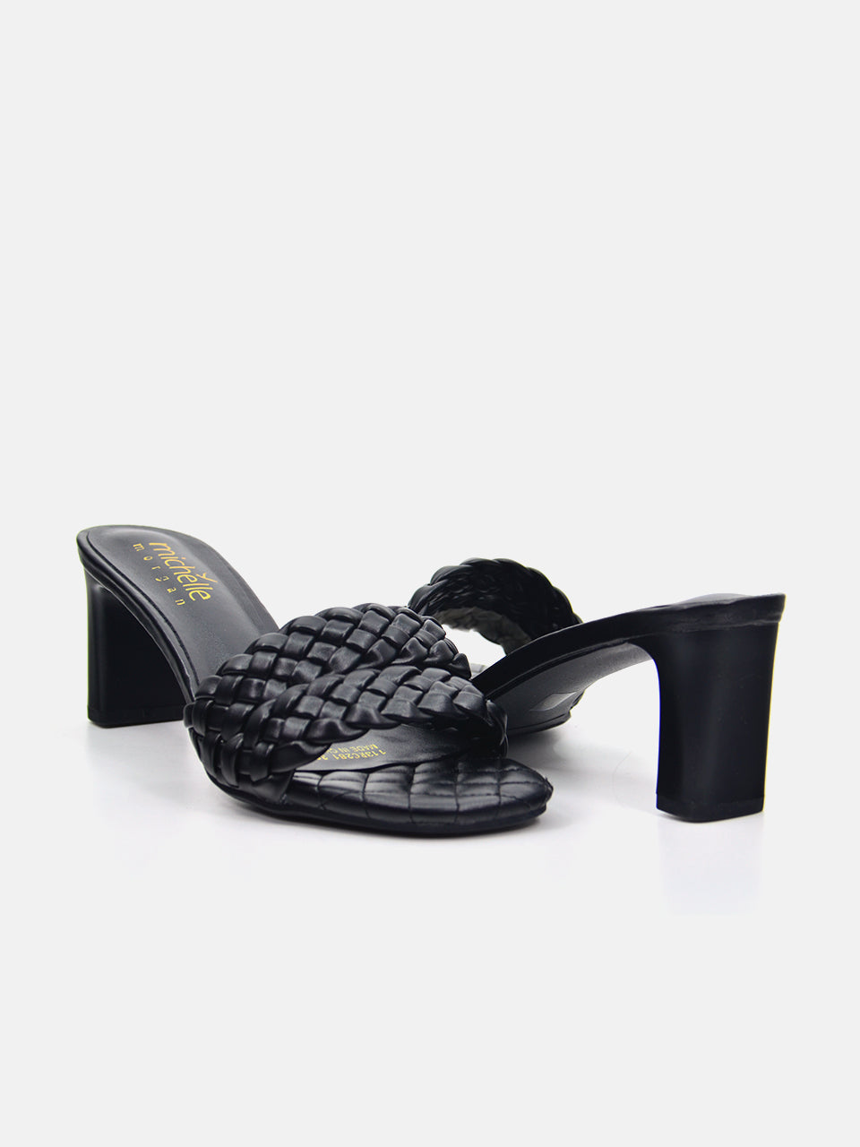 Michelle Morgan 113RC281 Women's Heeled Sandals #color_Black
